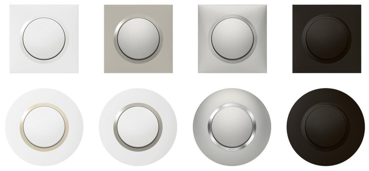 Plaque triple Dooxie, LEGRAND, inox sombre brossé - 2