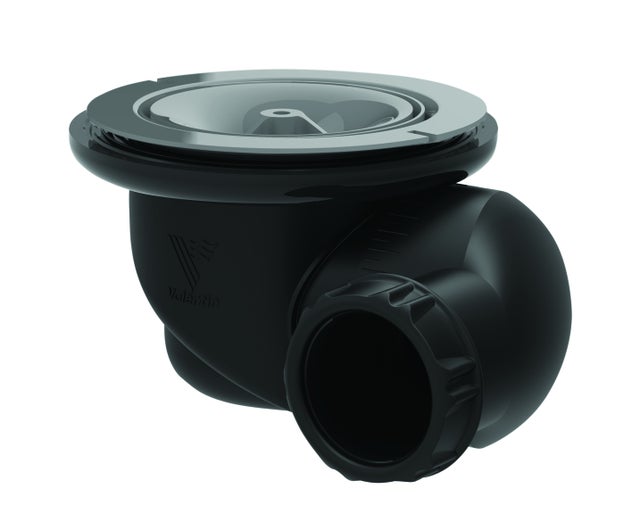 Bonde pour bac de douche, noir, Diam..90 mm, VALENTIN