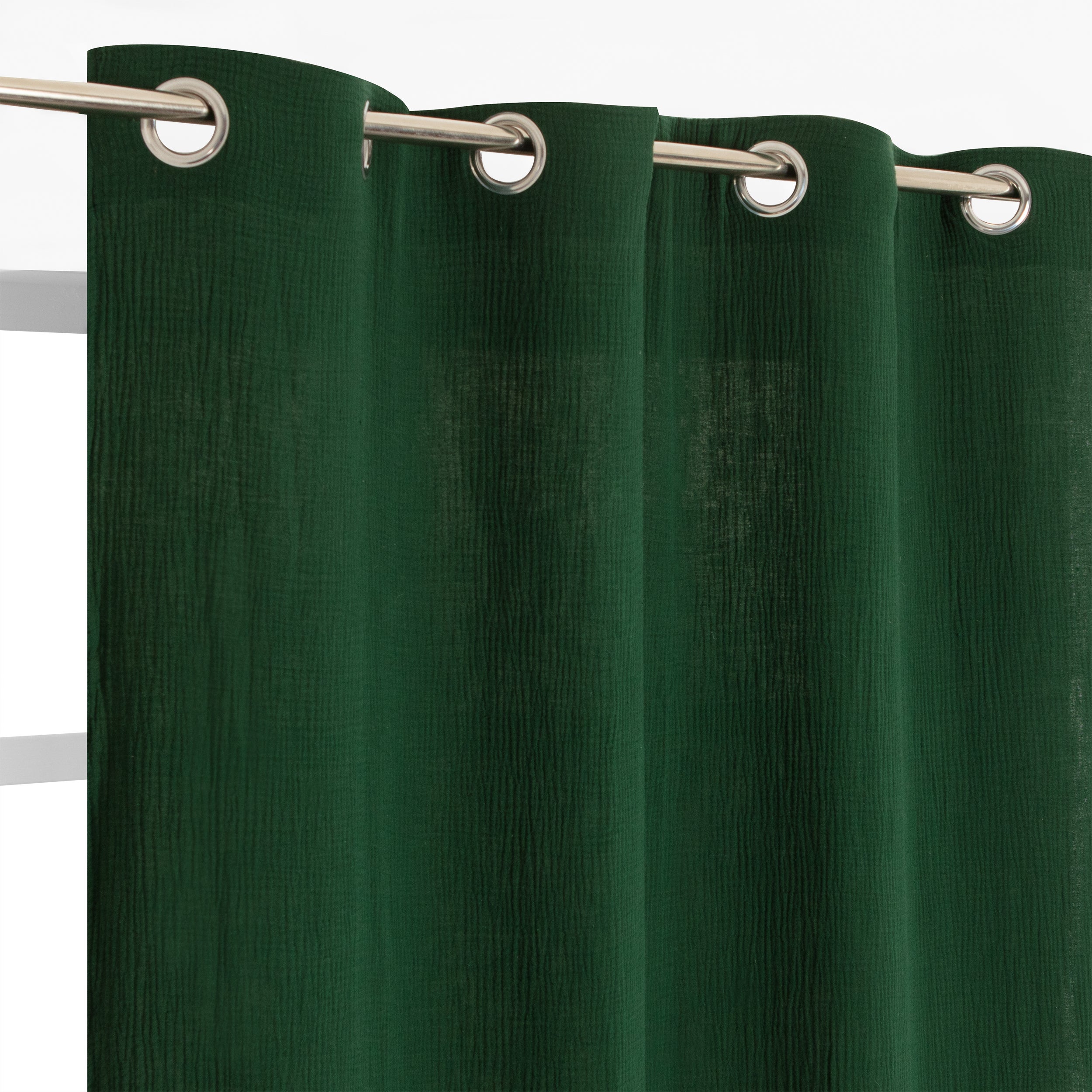 Rideau Maja vert foncé, l.130 x H.260 cm | Leroy Merlin