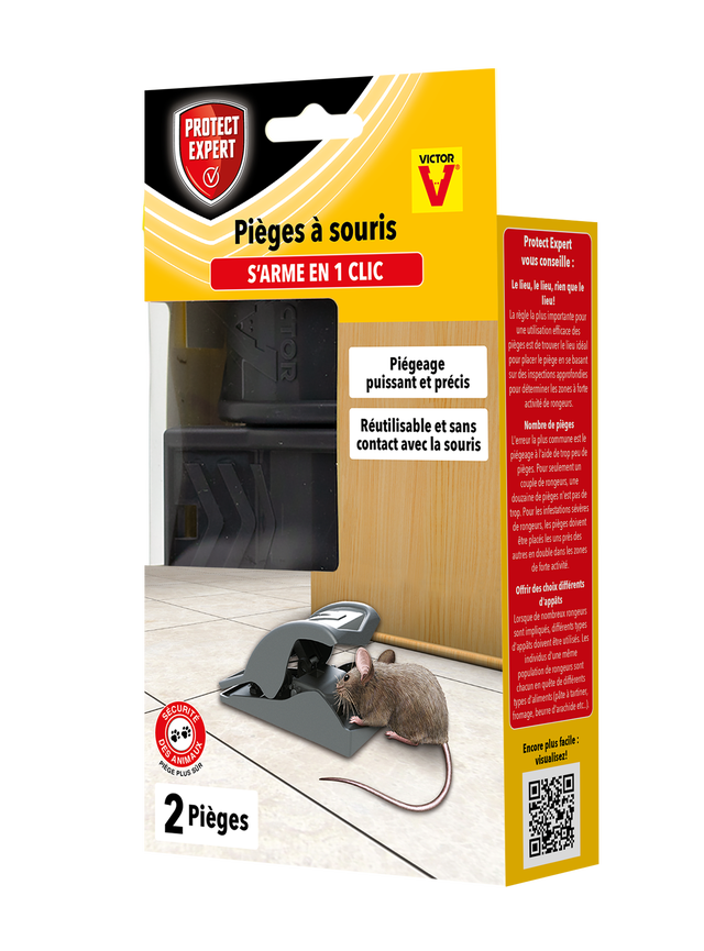 Piège souris PROTECT EXPERT lot de 2