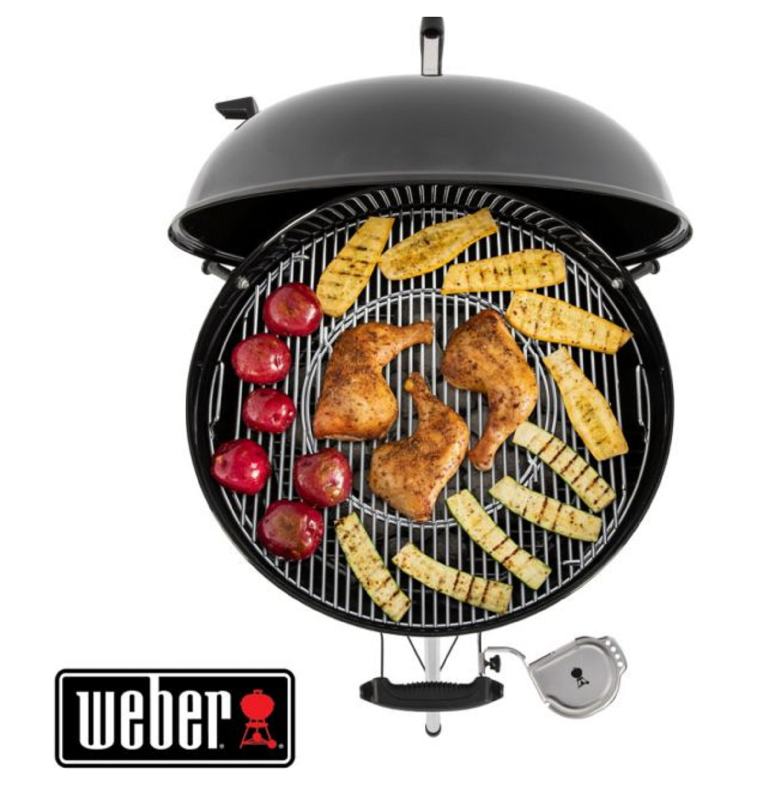 Barbecue au charbon de bois WEBER Master-touch GBS E-5750, noir - 5