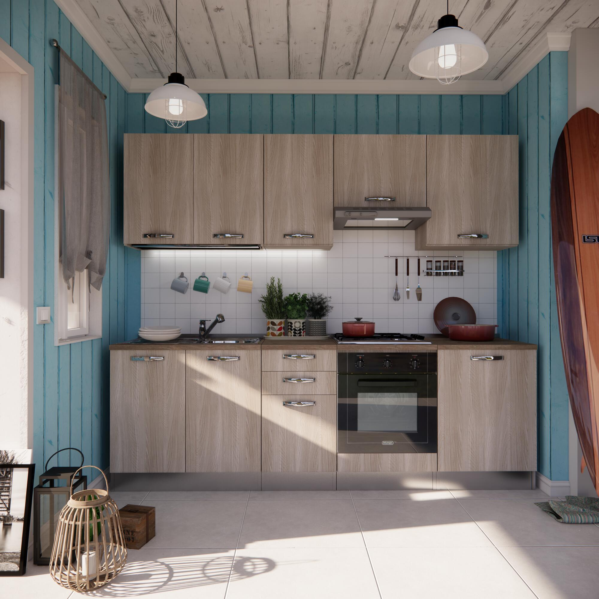 Tutte le cucine complete: composizioni fisse Leroy Merlin