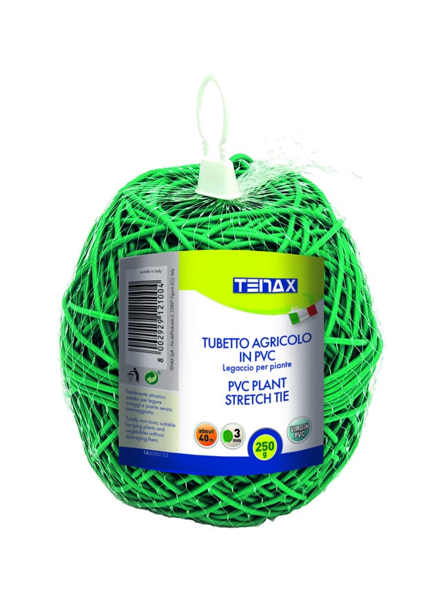 Legaccio tubetto agricolo PVC D.3mmX40M verde