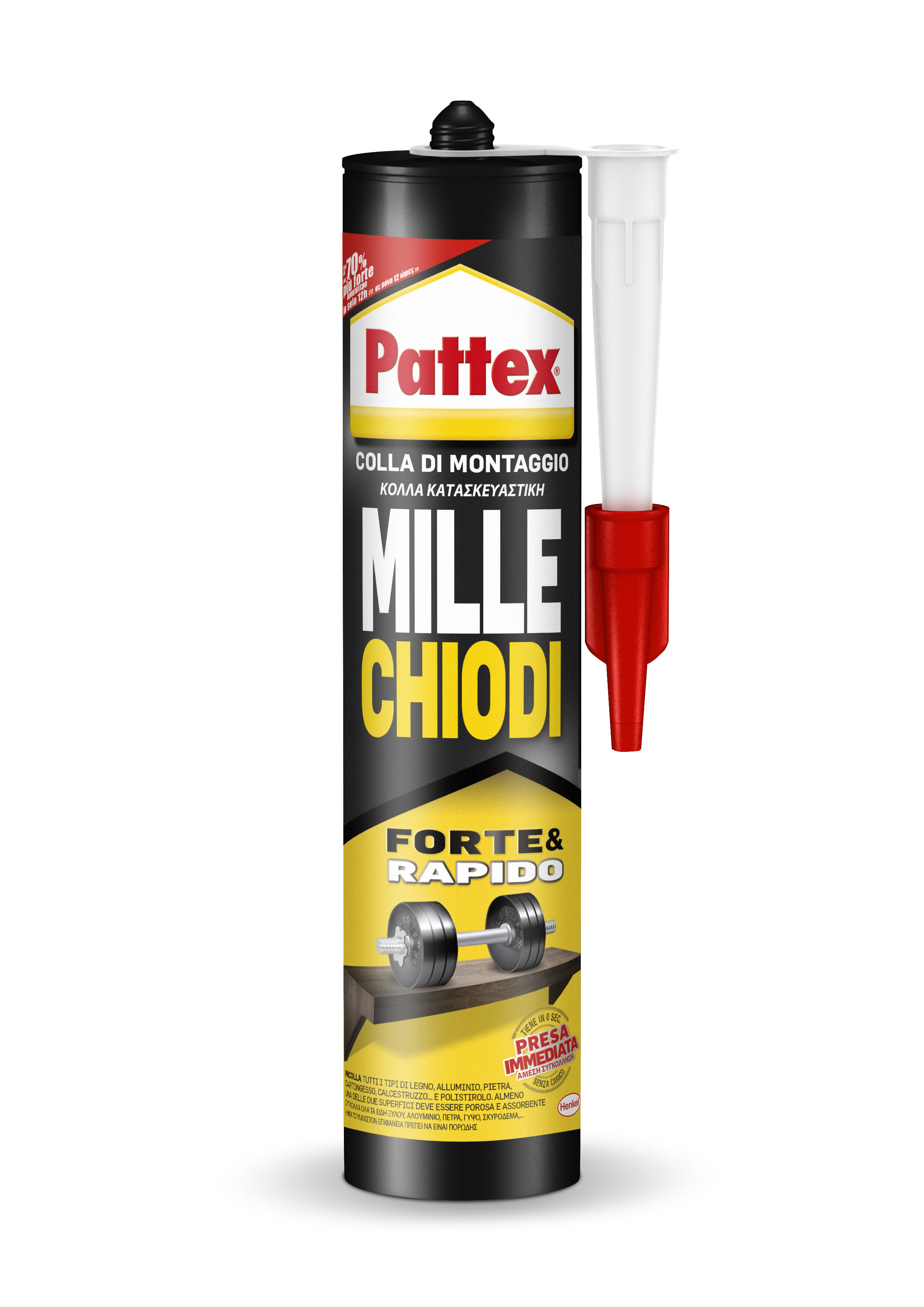 Colla per fissare PATTEX Millechiodi Forte&Rapido 0.4 kg - 5