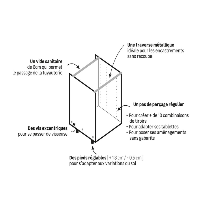 caisson delinia id montage facile