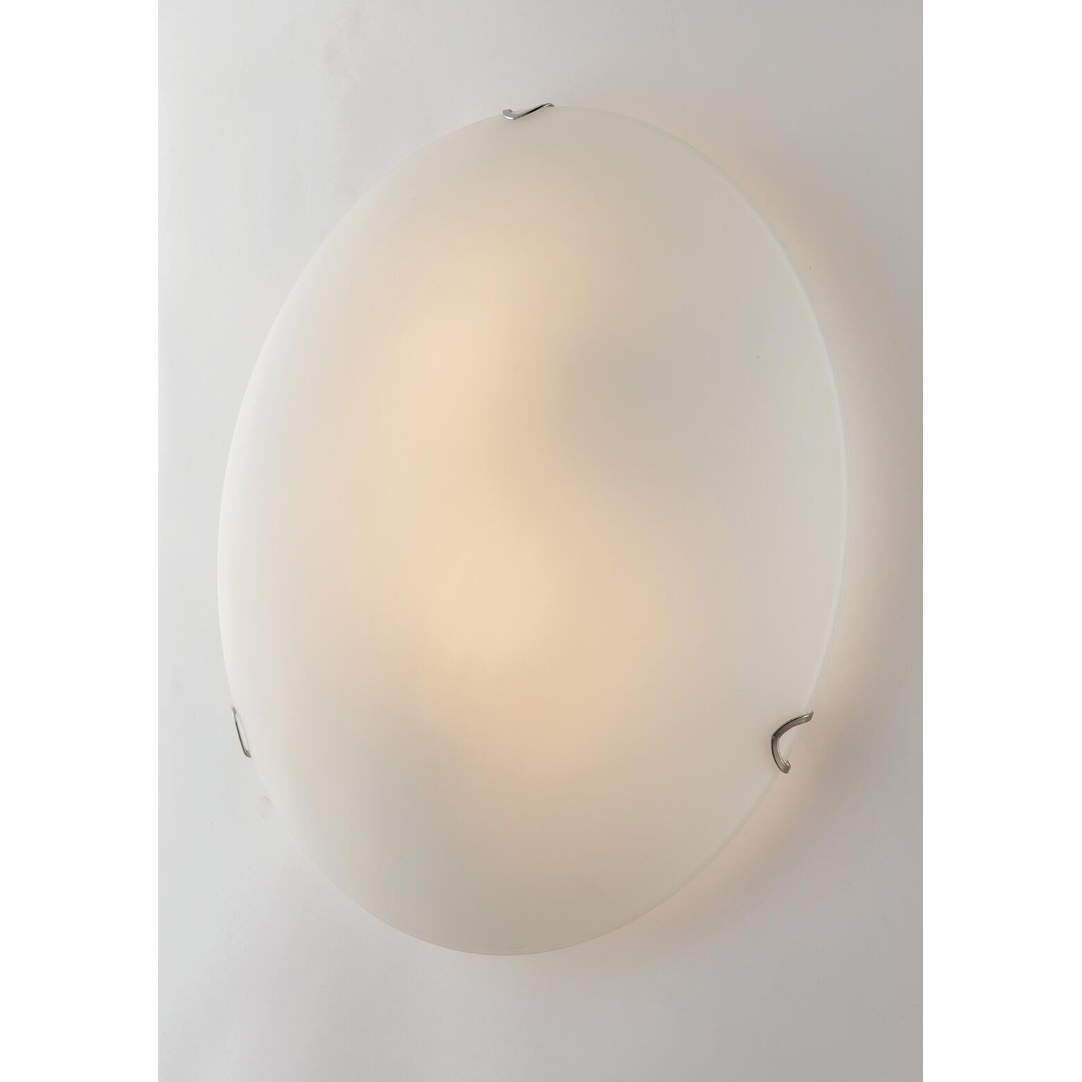 Plafoniera neoclassico Oblo Ø 30 cm argento IP20, 2XE27 - 2