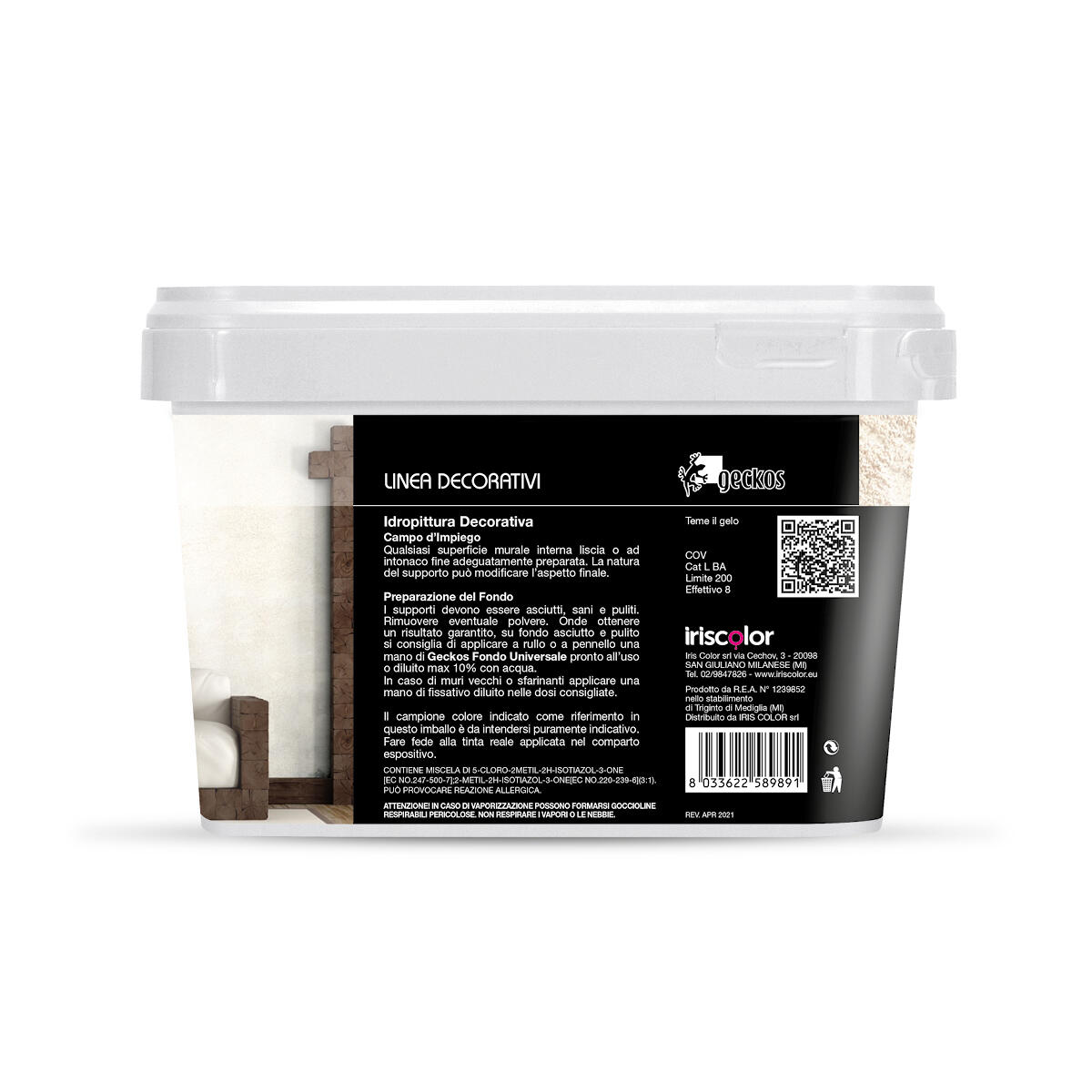 Pittura decorativa Sabbia GECKOS sabbiato bianco bianco 2 l - 9