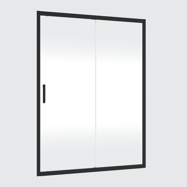 Kit perfiles para mampara corredero negro Easy 120x190 cm