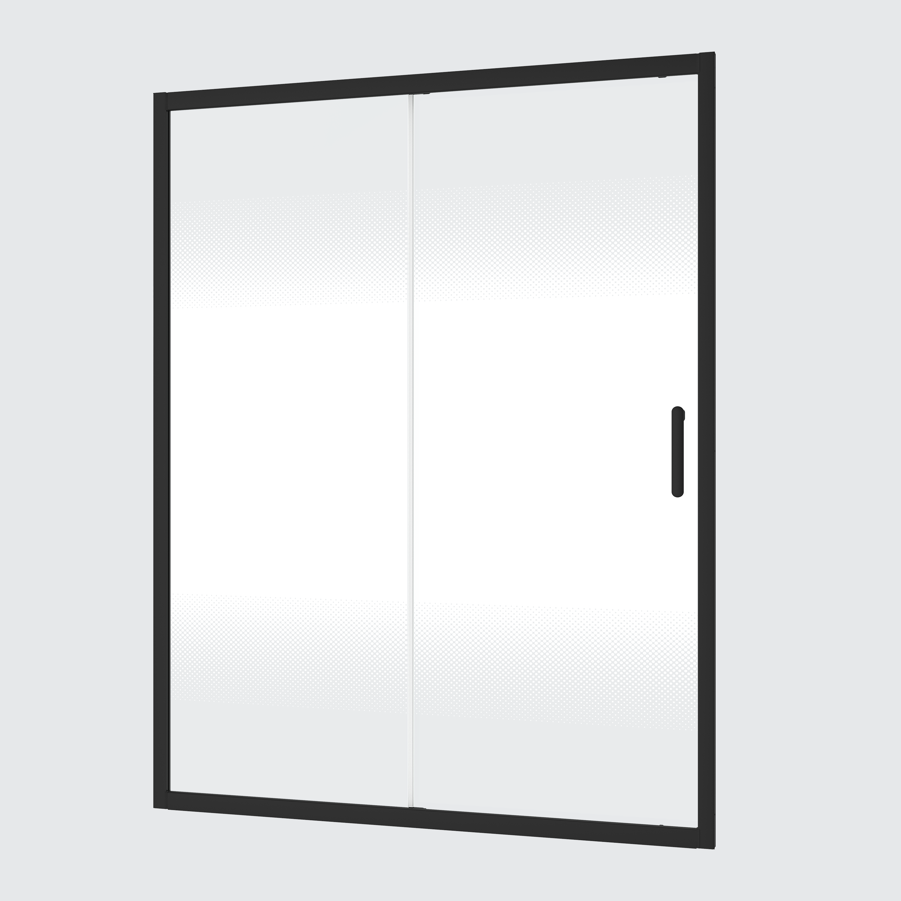 Kit perfiles para mampara corredero negro easy 140x190 cm