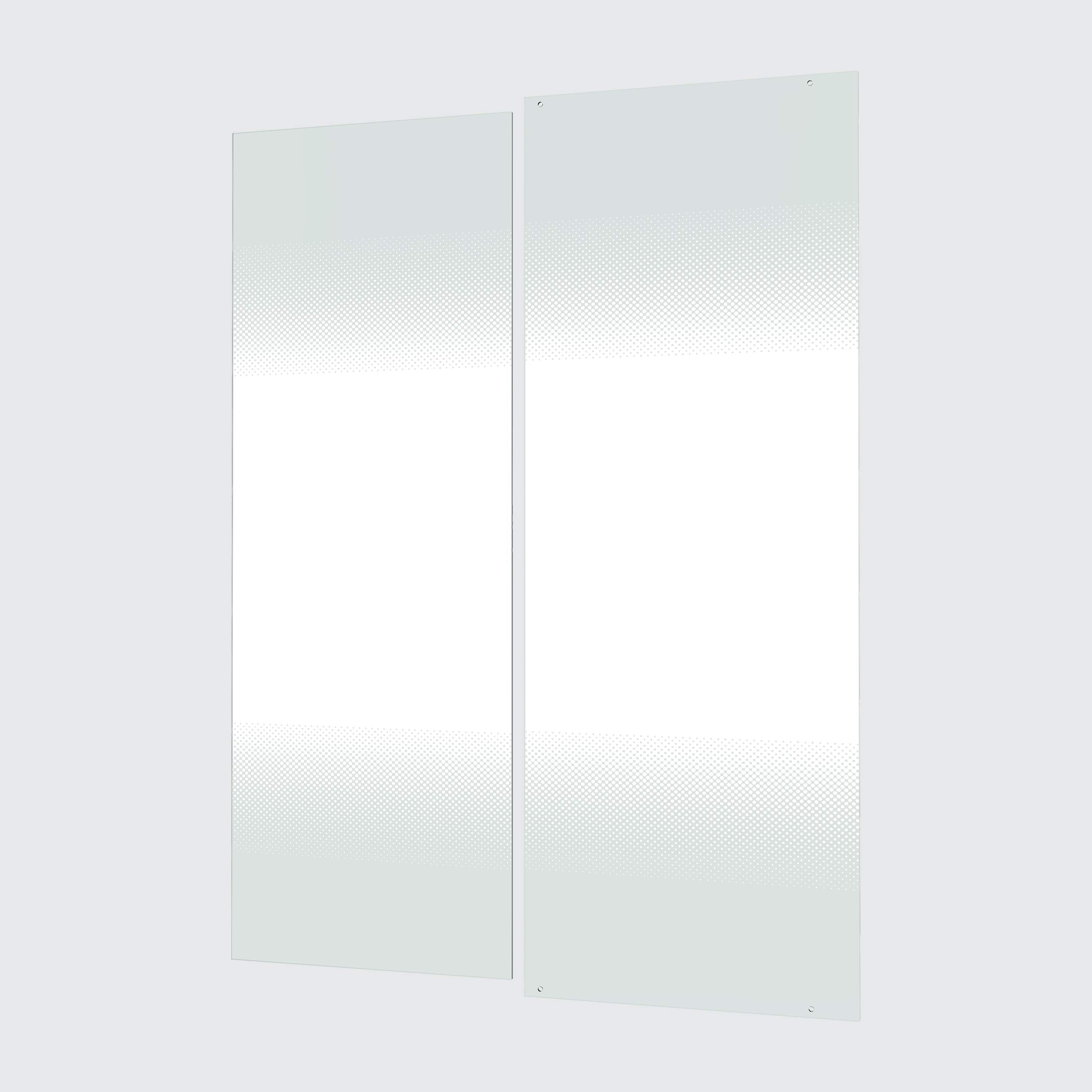 Cristal para mampara rectangular corredera serigrafiado easy 130x190 cm 6mm