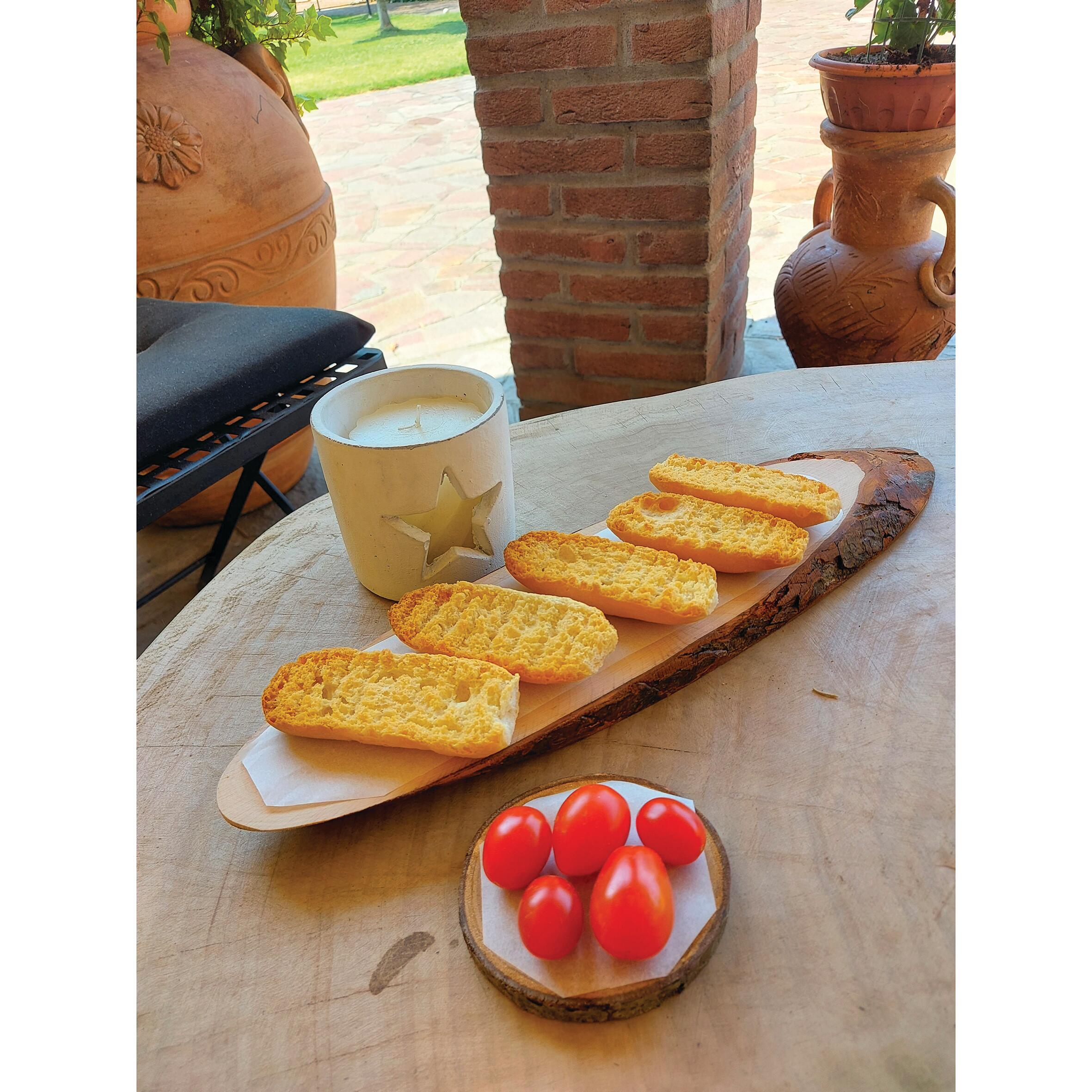 SM SunniMix Set Da 6 Mini Taglieri In Legno Naturale Con Manico: Vassoio Portaformaggi E Frutta, Ideale Per Buffet E Artigianato, 14x23 Cm