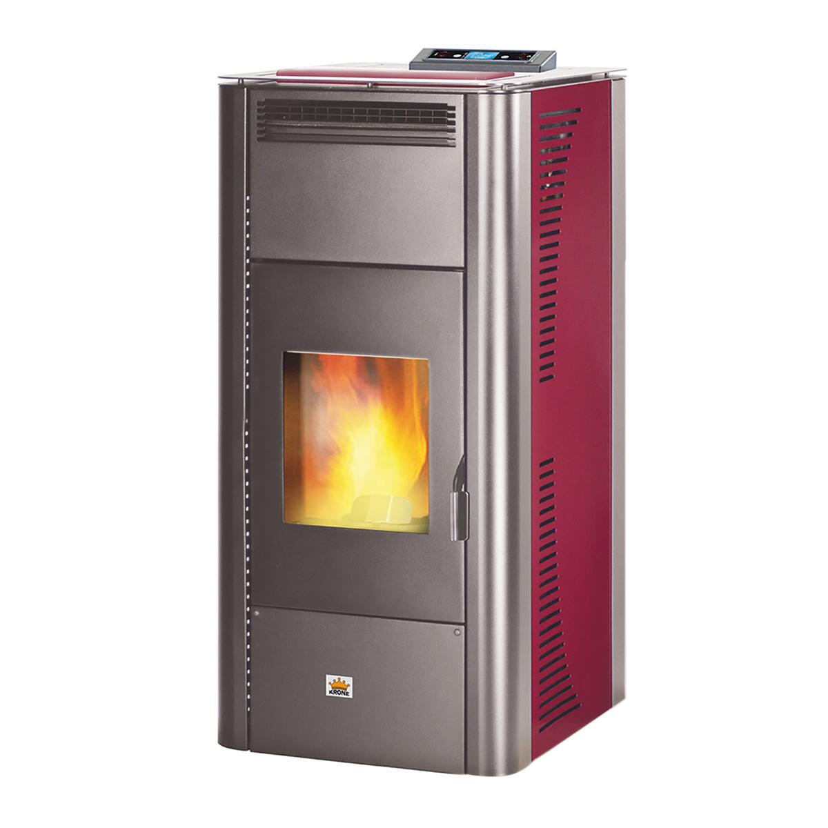 Stufa pellet idro AMG 20-BKR 18.22 kW bordeaux - 3