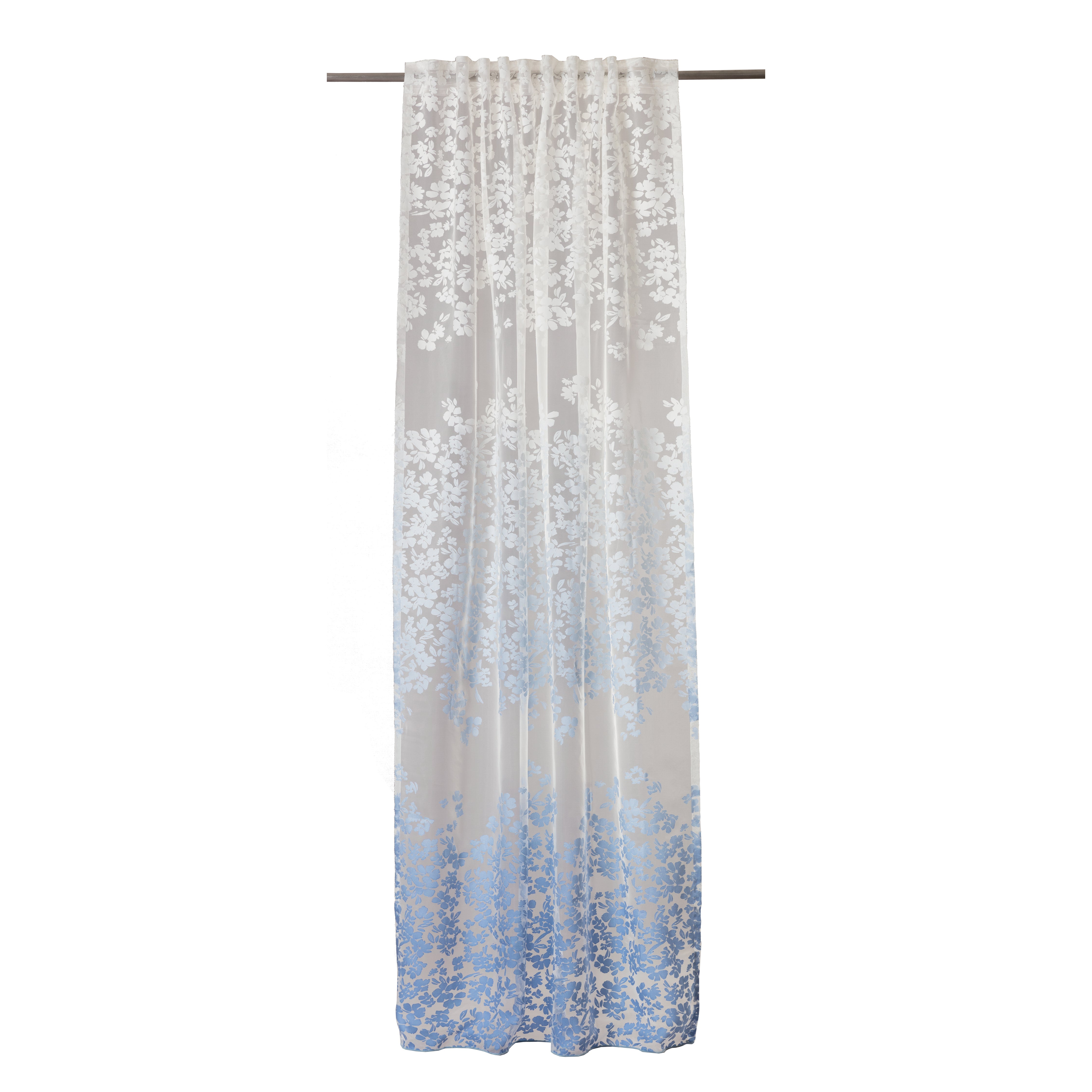 Tenda Gladys blue/azzurro, passanti nascosti 140x295 cm - 2