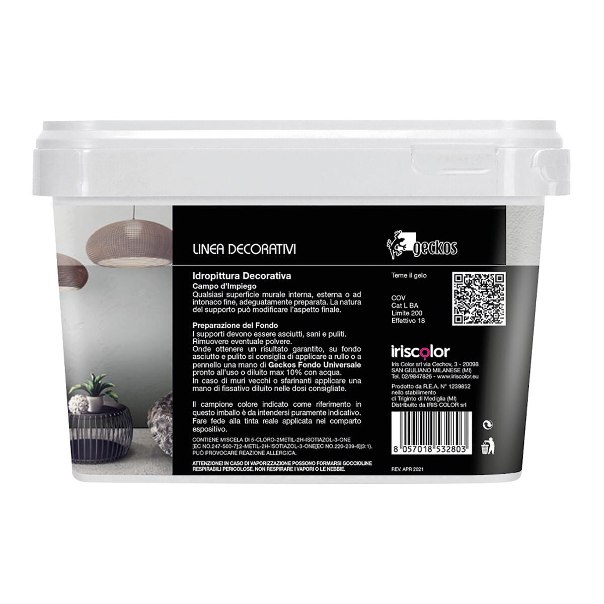 Pittura decorativa Cemento GECKOS effetto cemento grigio 3 grigio 3 2 l - 7