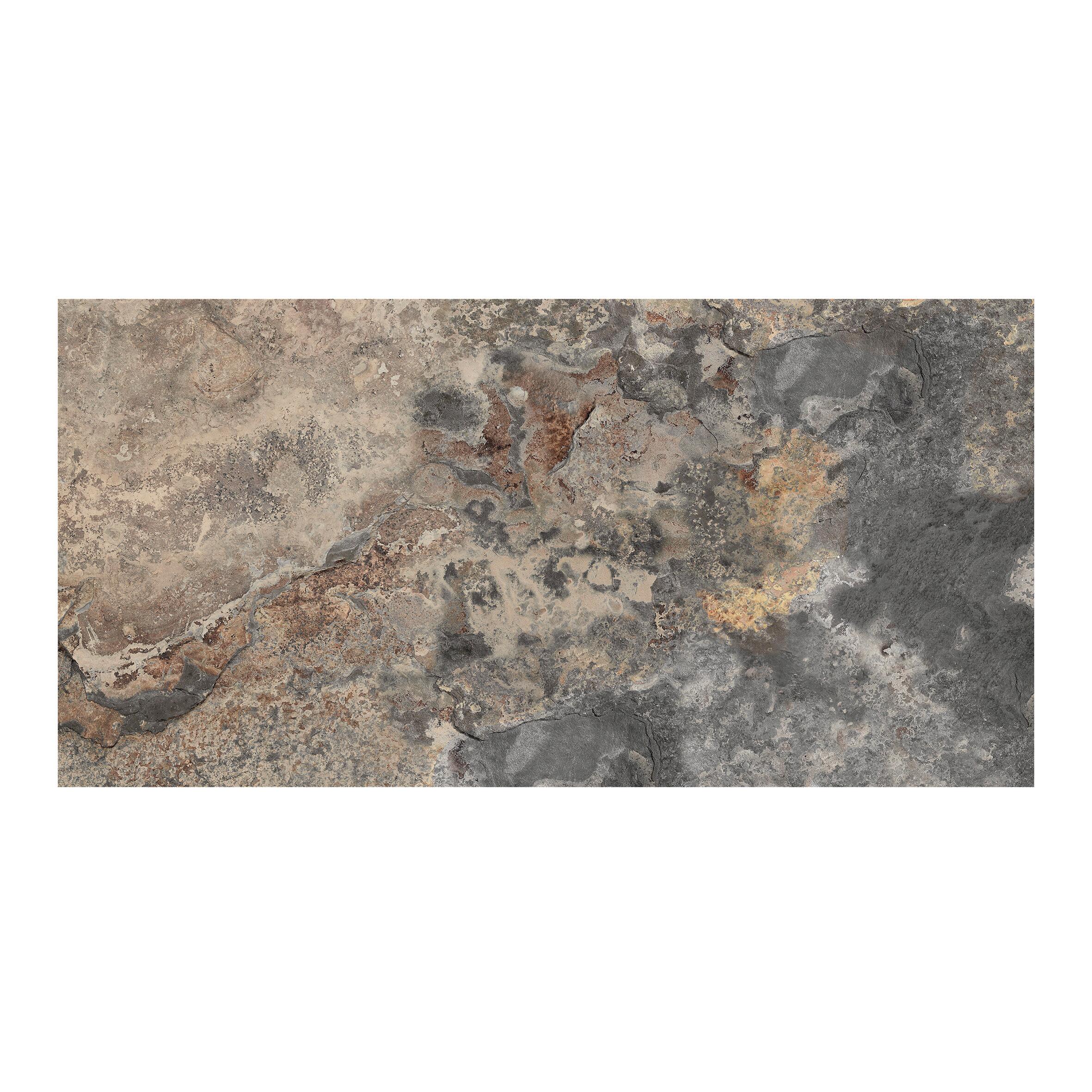 Piastrella da pavimento e rivestimento esterno in gres porcellanato 31 x 62 cm non rettificato multicolore marrone opaco Roccia R11 traffico medio forte (pei 3/5) Sp. 9 mm 1.35 mq - 3