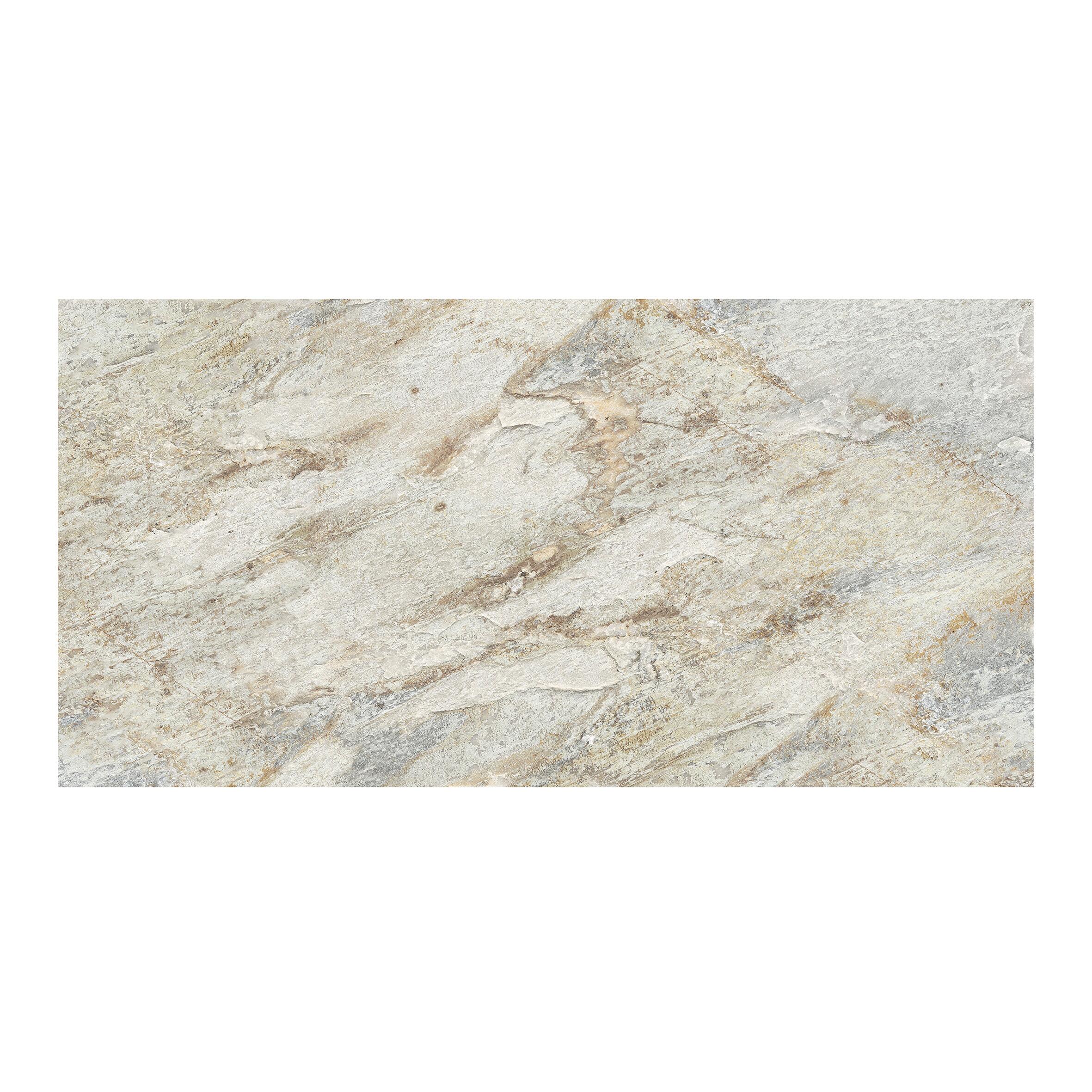 Piastrella da pavimento e rivestimento esterno 31 x 62 cm Sp. 9 mm Pietra in gres porcellanato multicolore grigio opaco traffico intenso (pei 4/5) R11 1.35 mq - 3