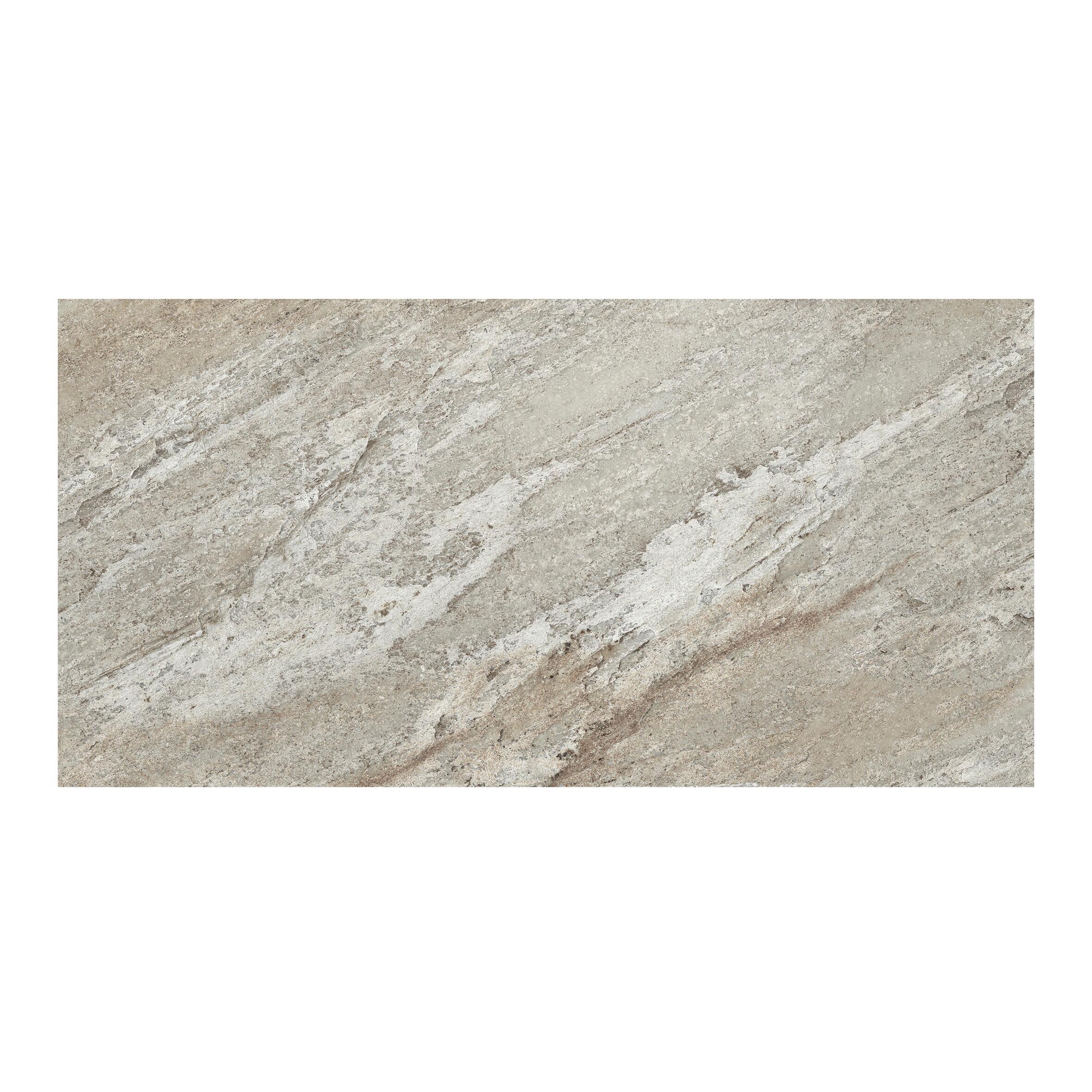 Piastrella da pavimento e rivestimento esterno 31 x 62 cm Sp. 9 mm Pietra in gres porcellanato multicolore grigio opaco traffico intenso (pei 4/5) R11 1.35 mq - 2