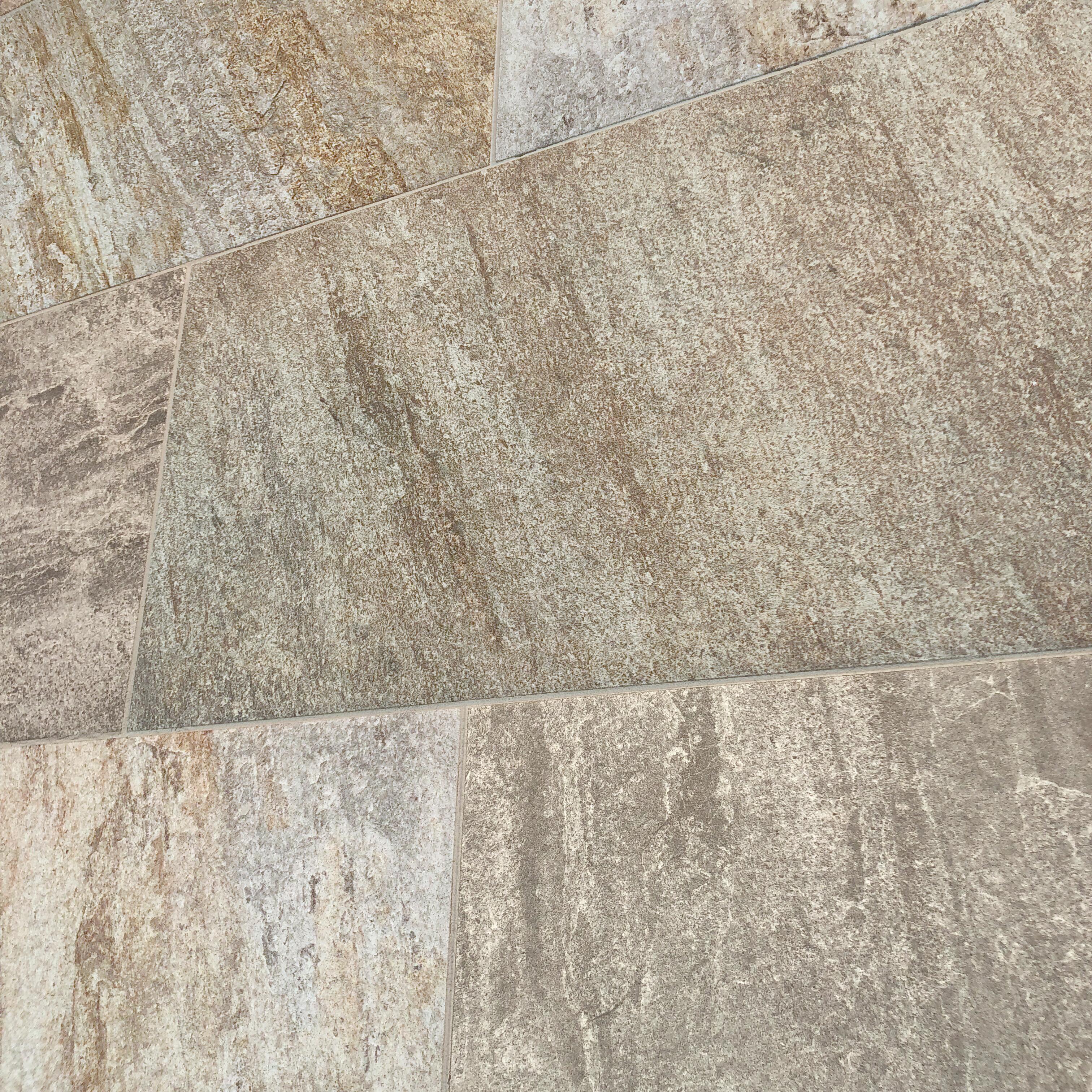 Piastrella da pavimento e rivestimento esterno 31 x 62 cm Sp. 9 mm Pietra in gres porcellanato multicolore grigio opaco traffico intenso (pei 4/5) R11 1.35 mq - 8