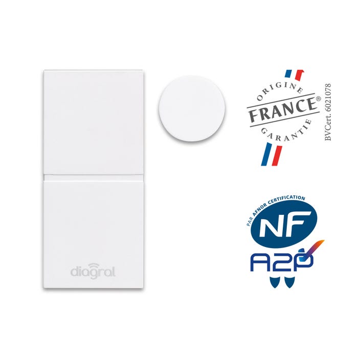 Lot de 3 détecteurs d'ouverture miniature, connecté DIAGRAL