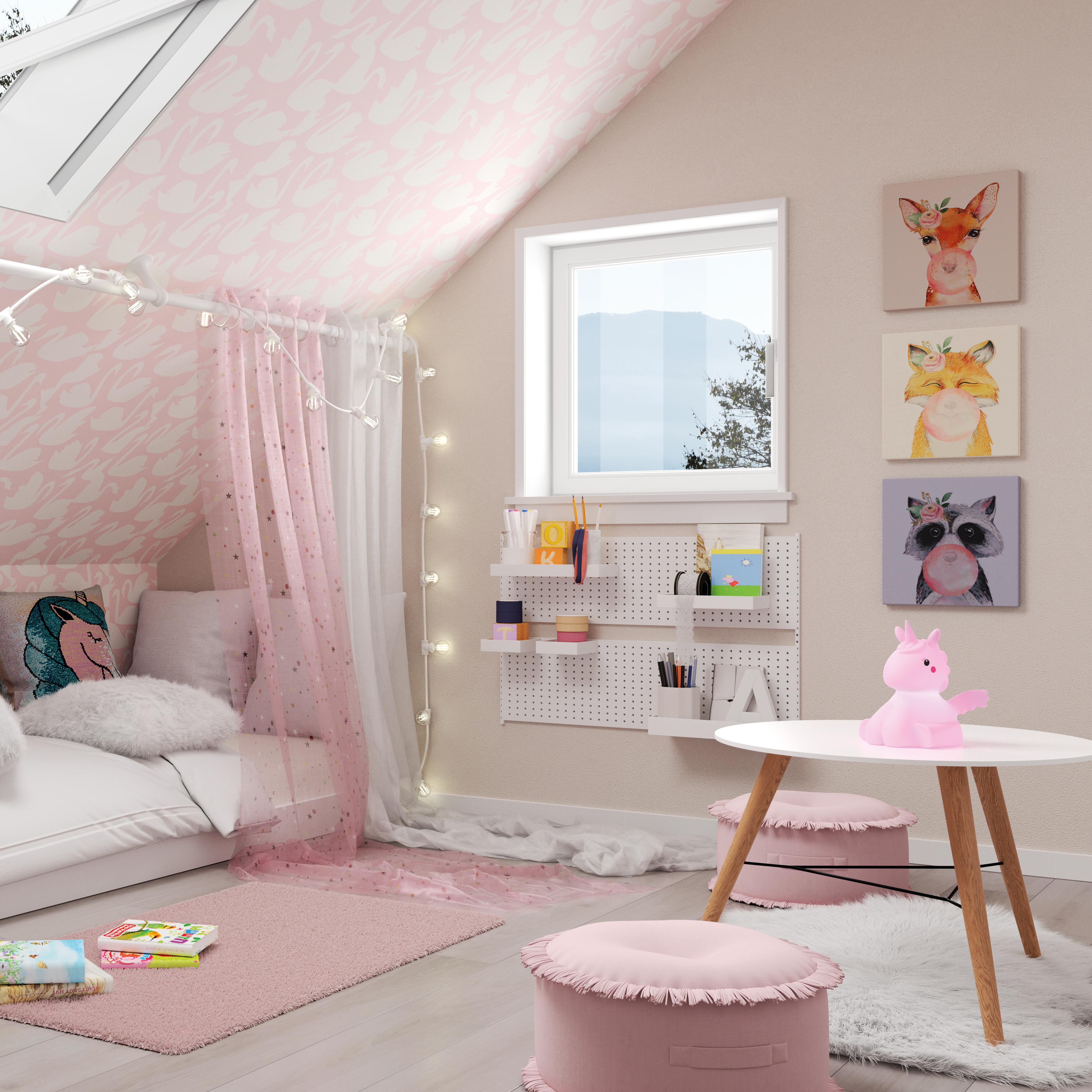 Veilleuse Lily rose, H.19 cm - 5