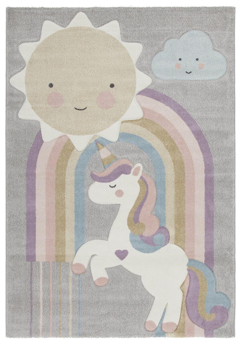 Tappeto UNICORNO in polipropilene, L 150 x L 100 cm, multicolore - 10