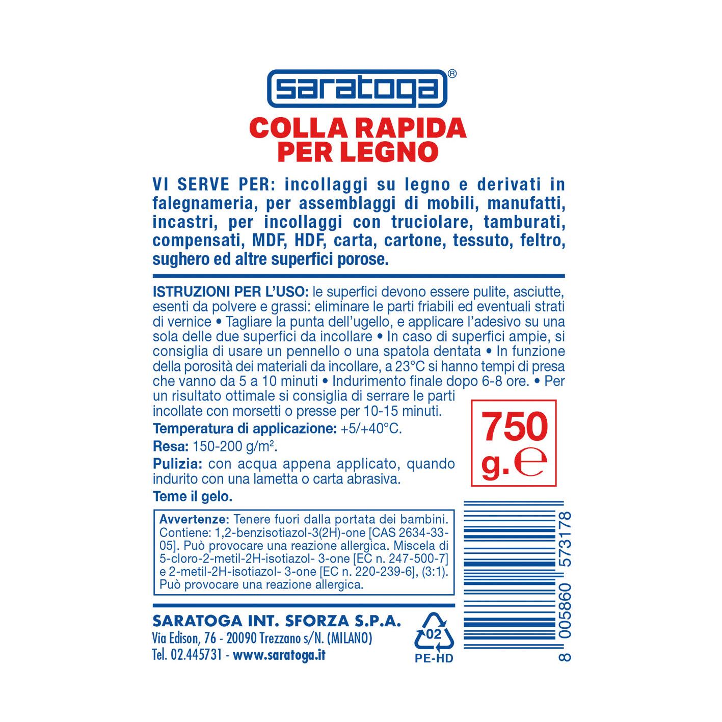 Colla per fissare SARATOGA Colla Rapida per Legno trasparente - 2