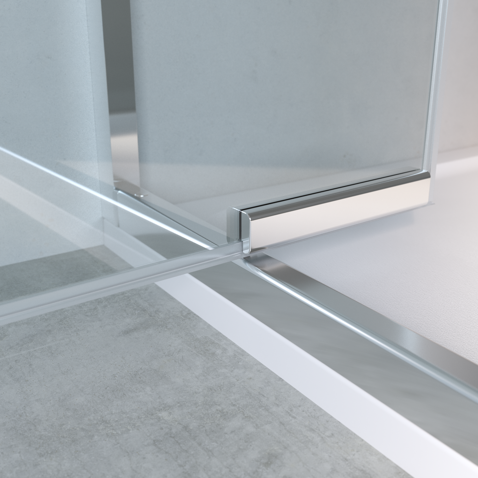 Szkło drzwi uchylnych transparentne 90 X 190 Sensea - 21