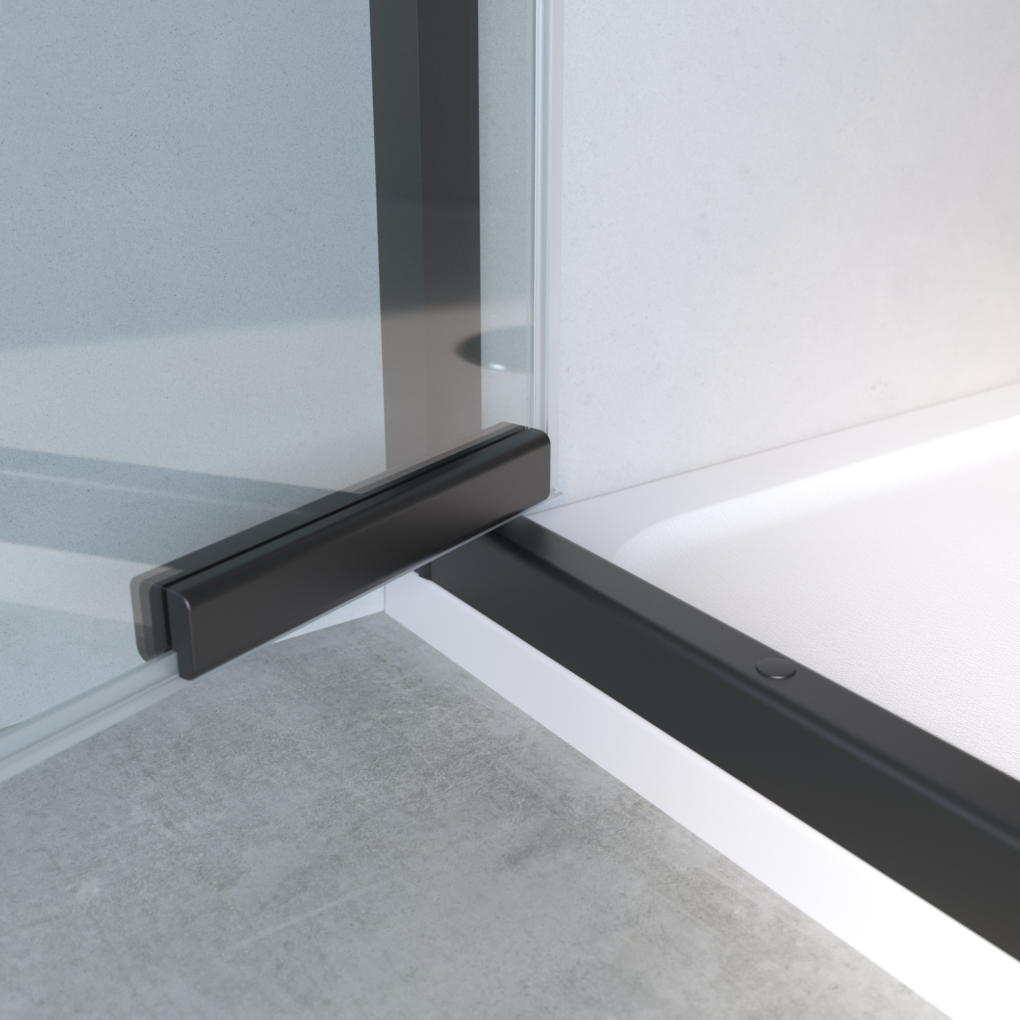 Szkło drzwi uchylnych transparentne 90 X 190 Sensea - 17