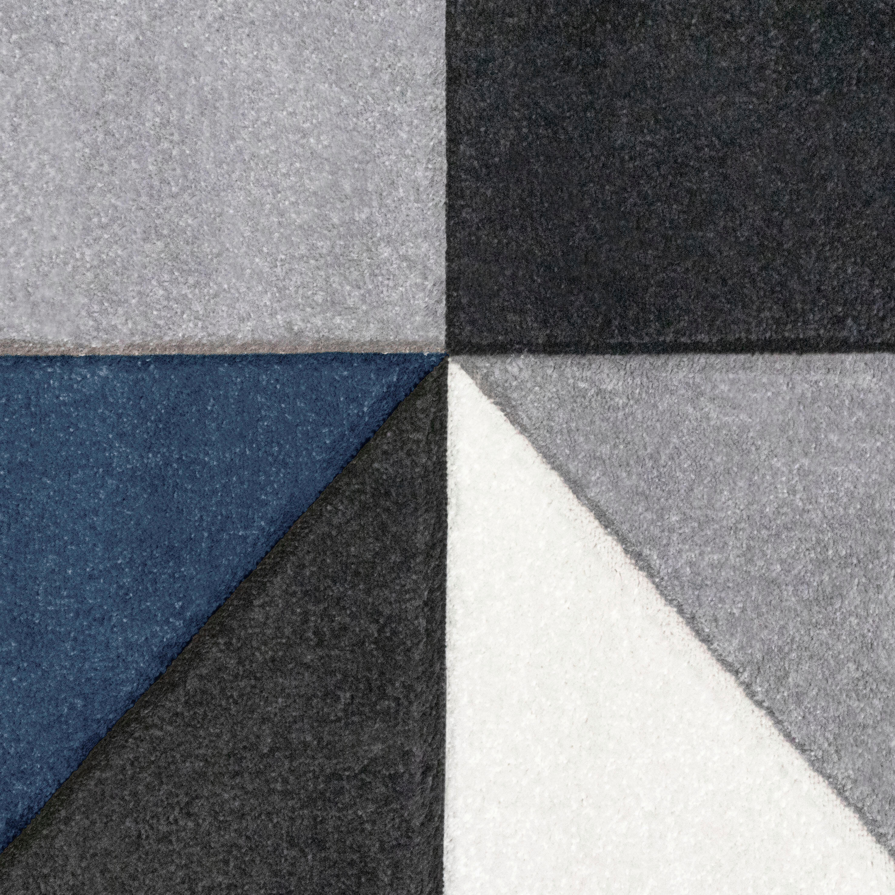 Tapis multicouleur rectangulaire, l.150 x L.200 cm Geo - 2