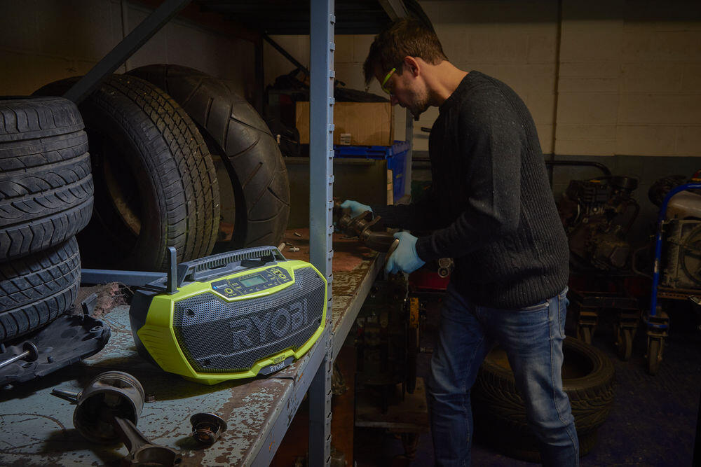 Radio de chantier bluetooth sans fil RYOBI R18RH-0 ONE+18V, USB, sans batterie - 3