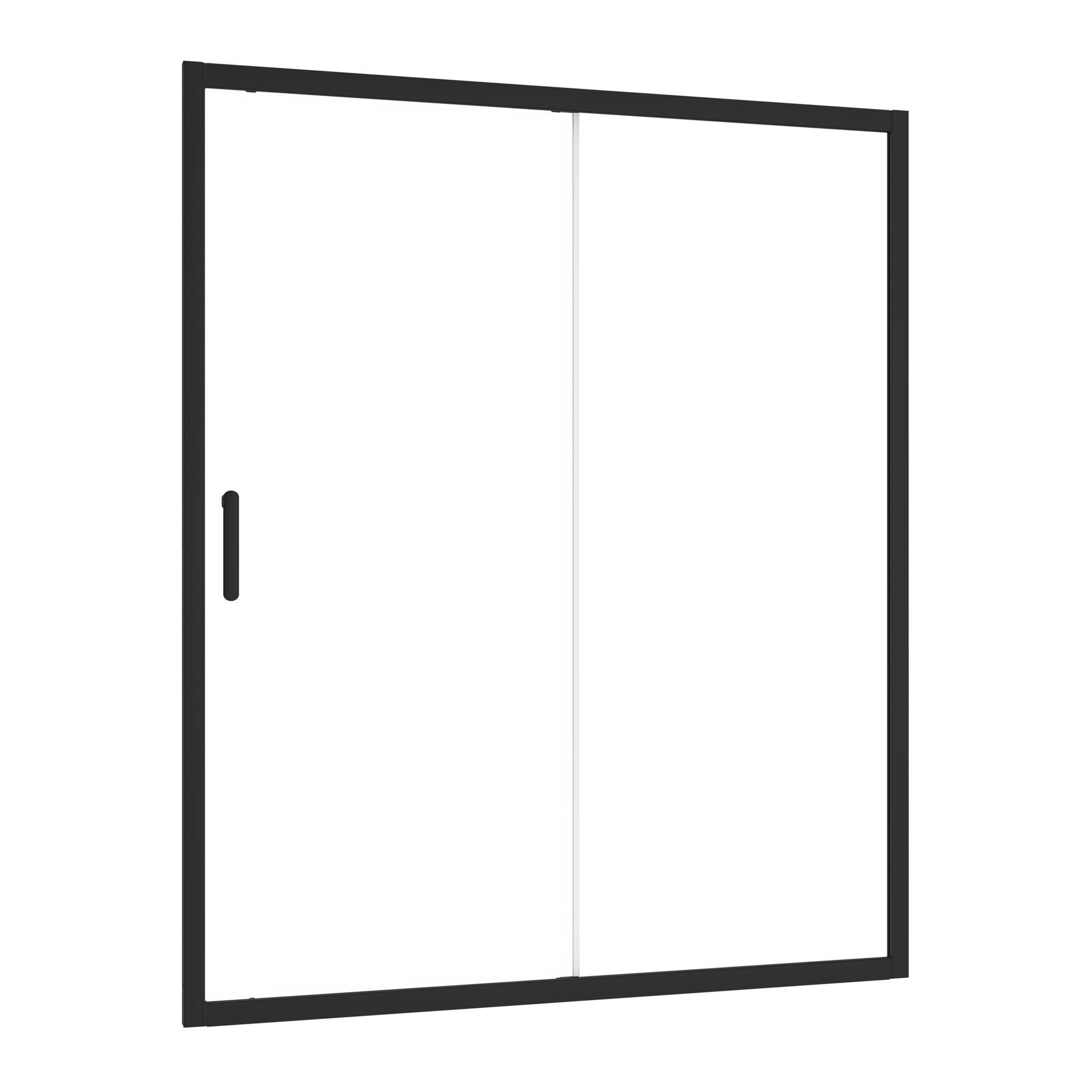 Kit perfil negro para mampara frontal corredera easy 150 cm