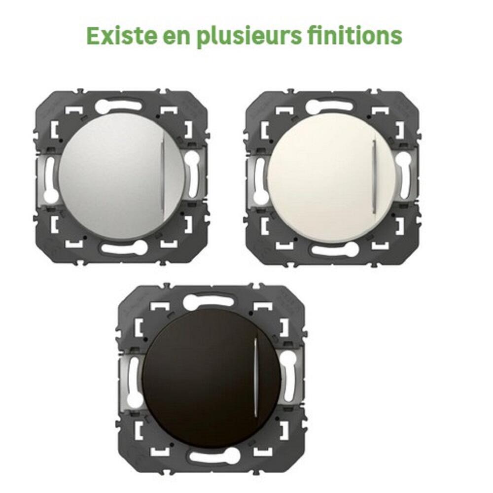 Poussoir à voyant, lumineux à assembler, LEGRAND Dooxie, noir - 2