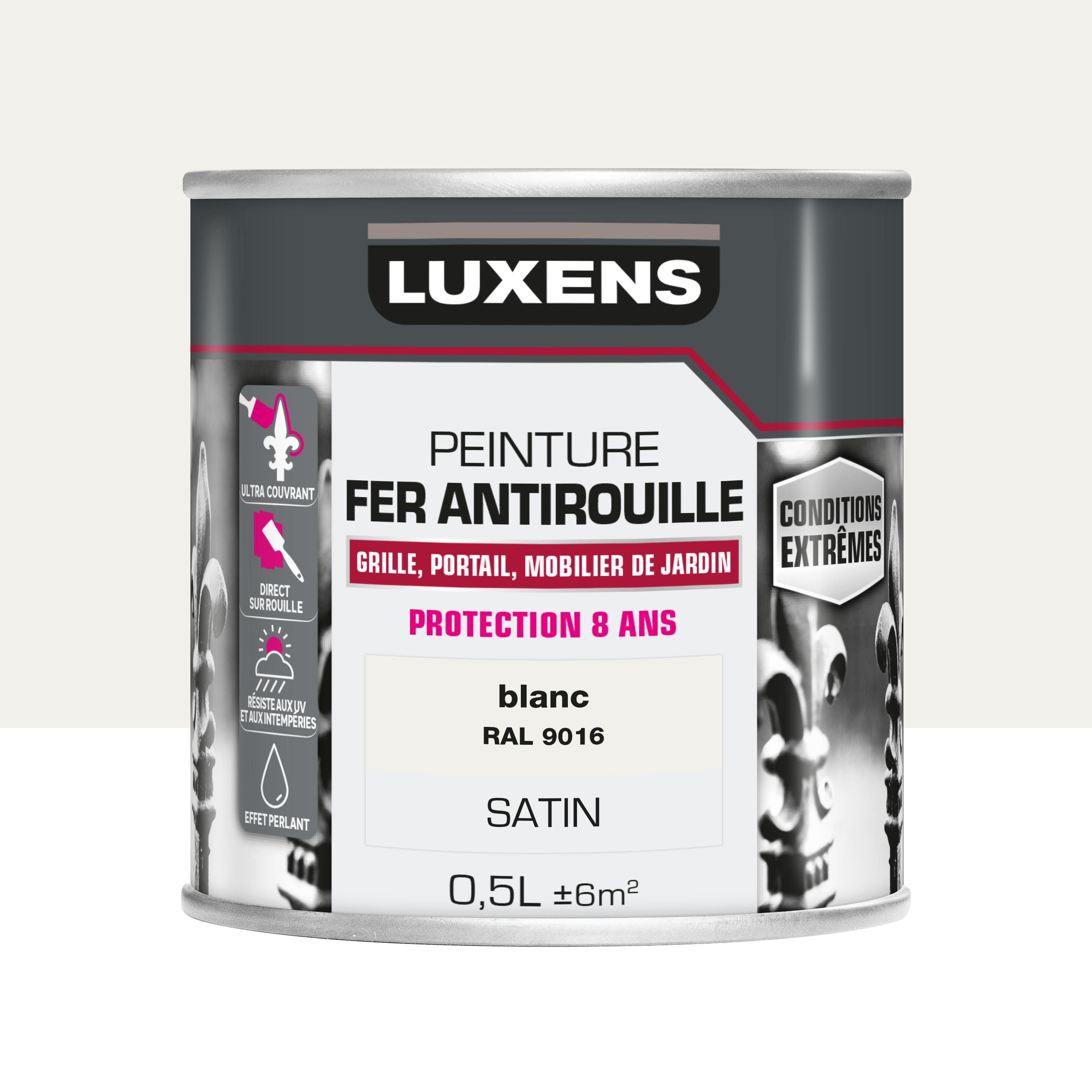 Peinture extérieure fonte, acier, fer Conditions extrêmes LUXENS blanc satiné  0 - 3