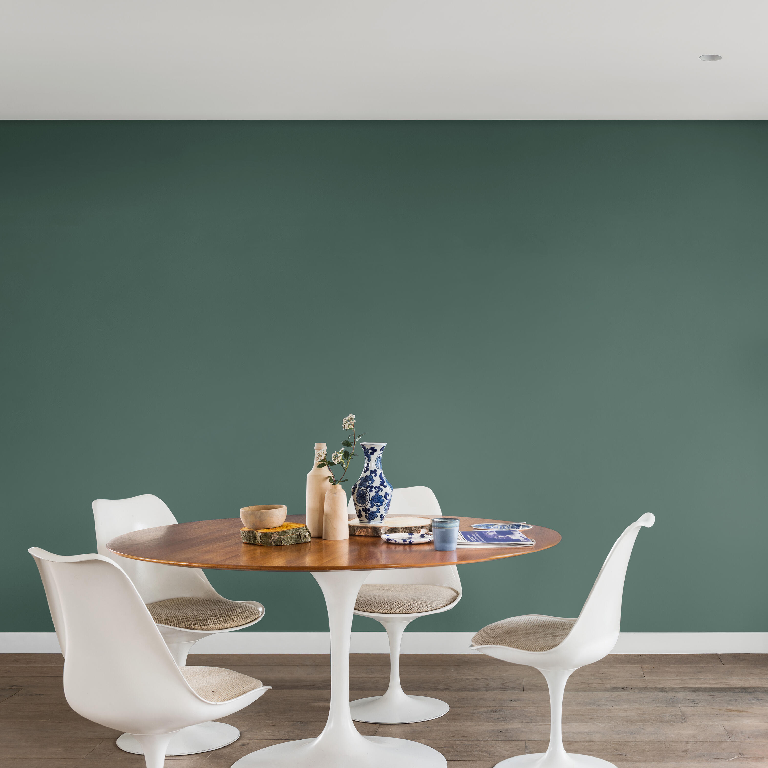 Peinture mur, bois vert céladon satin DULUX VALENTINE Crème de couleur 0.03l - 4