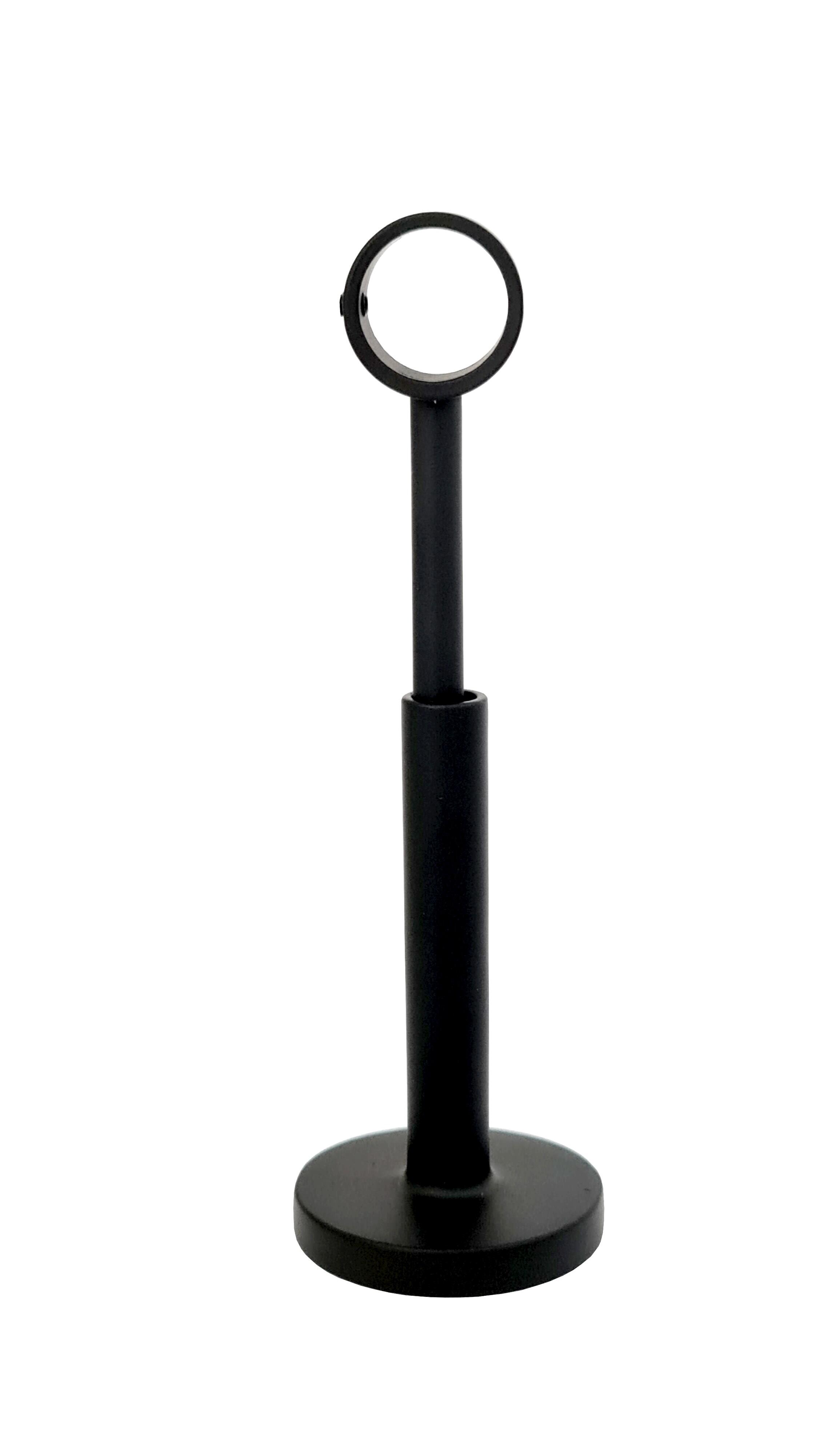 Lot de 2 supports extensibles tringle à rideau Design, 20 mm noir lisse INSPIRE - 3