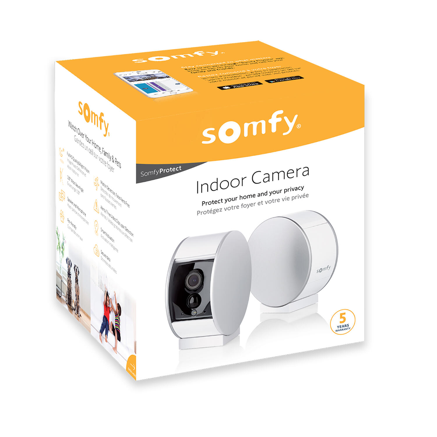 Caméra Intérieure Somfy – Avec Audio, Grand Angle Et Alimentation – Occasion