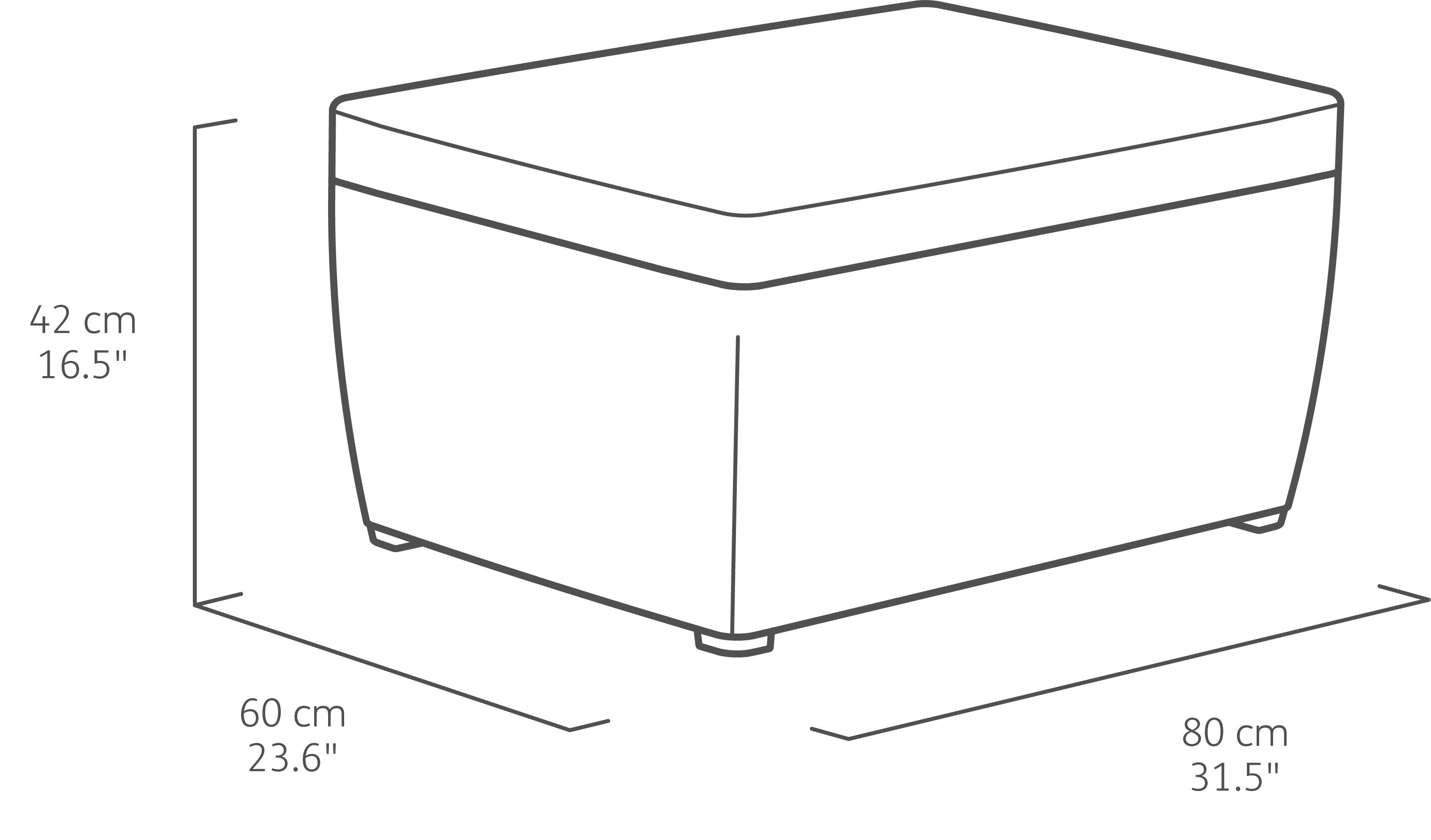 Salotto da giardino per 4 persone antracite Mia KETER con cuscini in poliestere grigio - 21