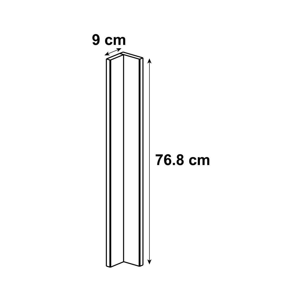 Fileur d'angle Oxford blanc H.76.8 cm x L.9 cm x Ep.18 mm - 5