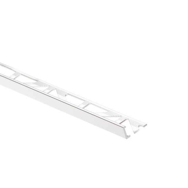 Equerre de finition carrelage mur et sol gris brillant aluminium L.250cmxEp.10mm