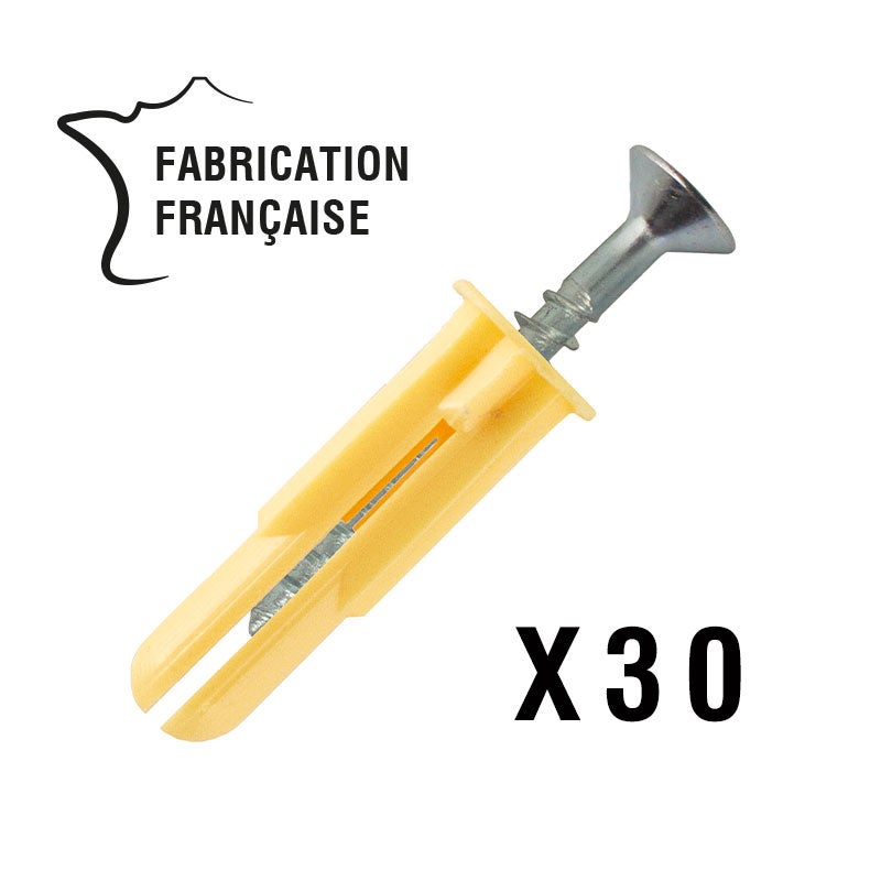30 chevilles et vis universel SCELL-IT, Ø6 x L.25 mm - 3