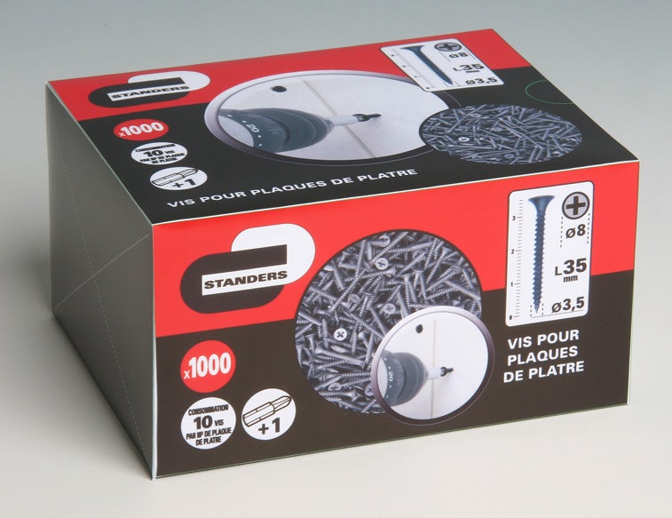 Boîte De 200 Vis à Placo RAM 3,5x35 Mm - Acier - Neuves