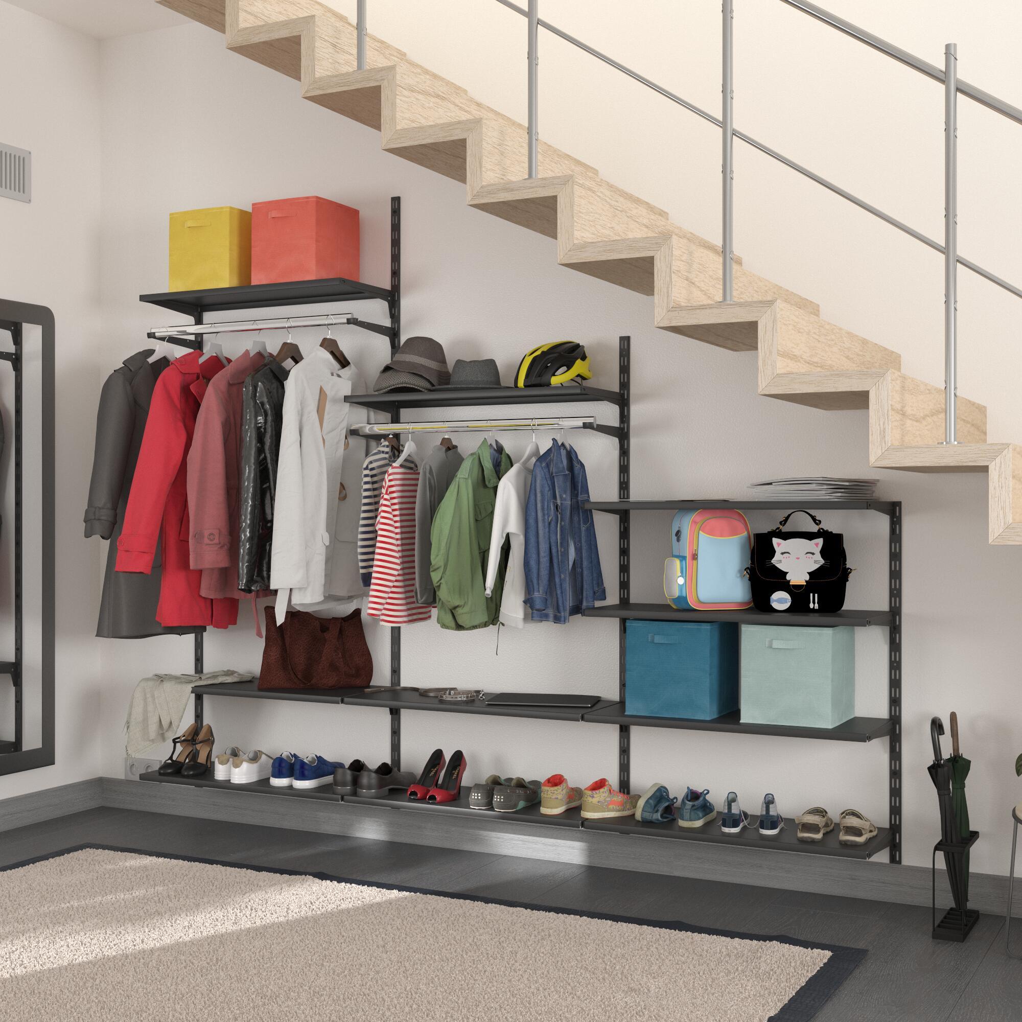 Crémaillère double acier, H.150 cm entraxe 50 mm - 5