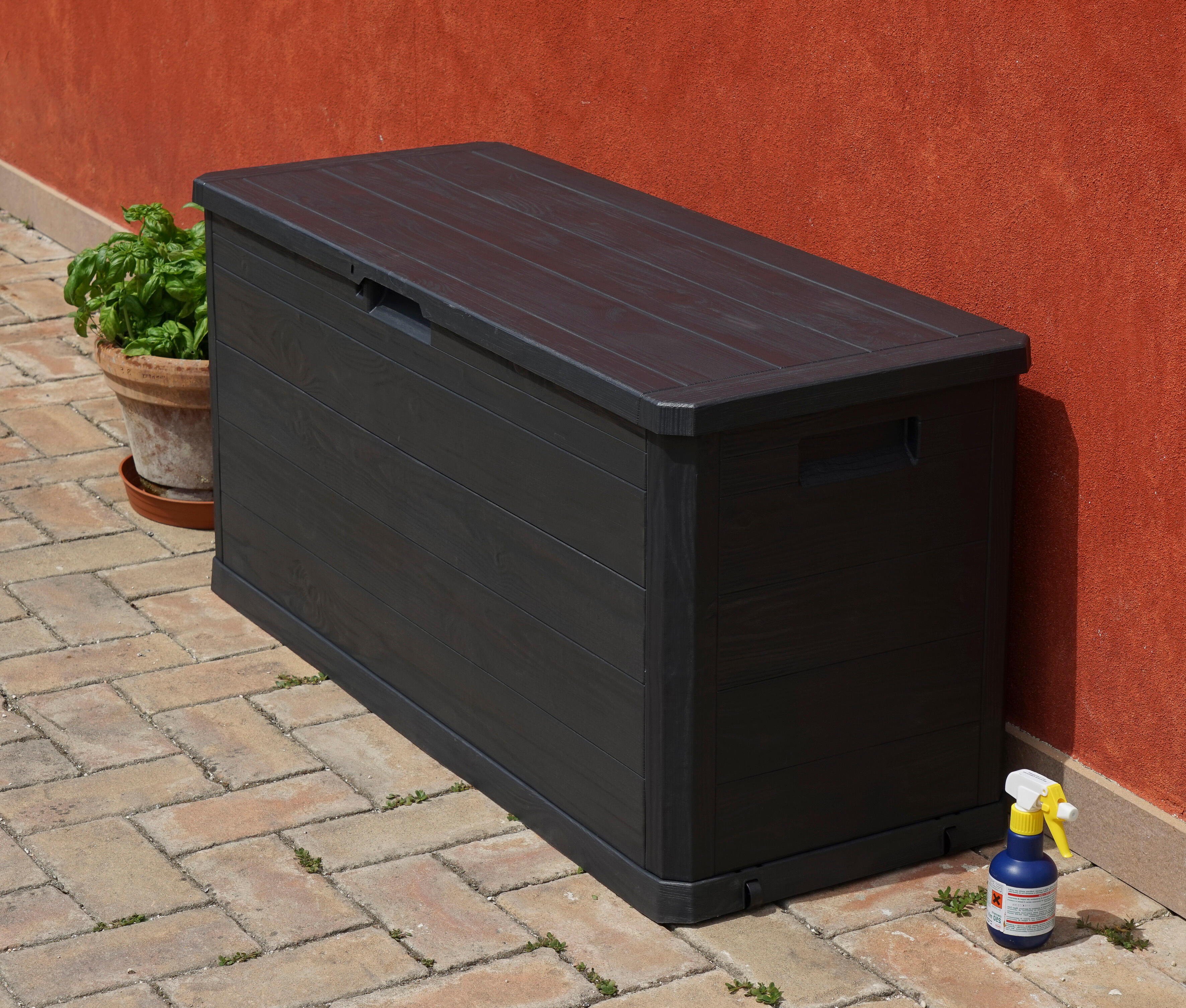 Coffre de jardin Woody gris anthracite 280 l - 3