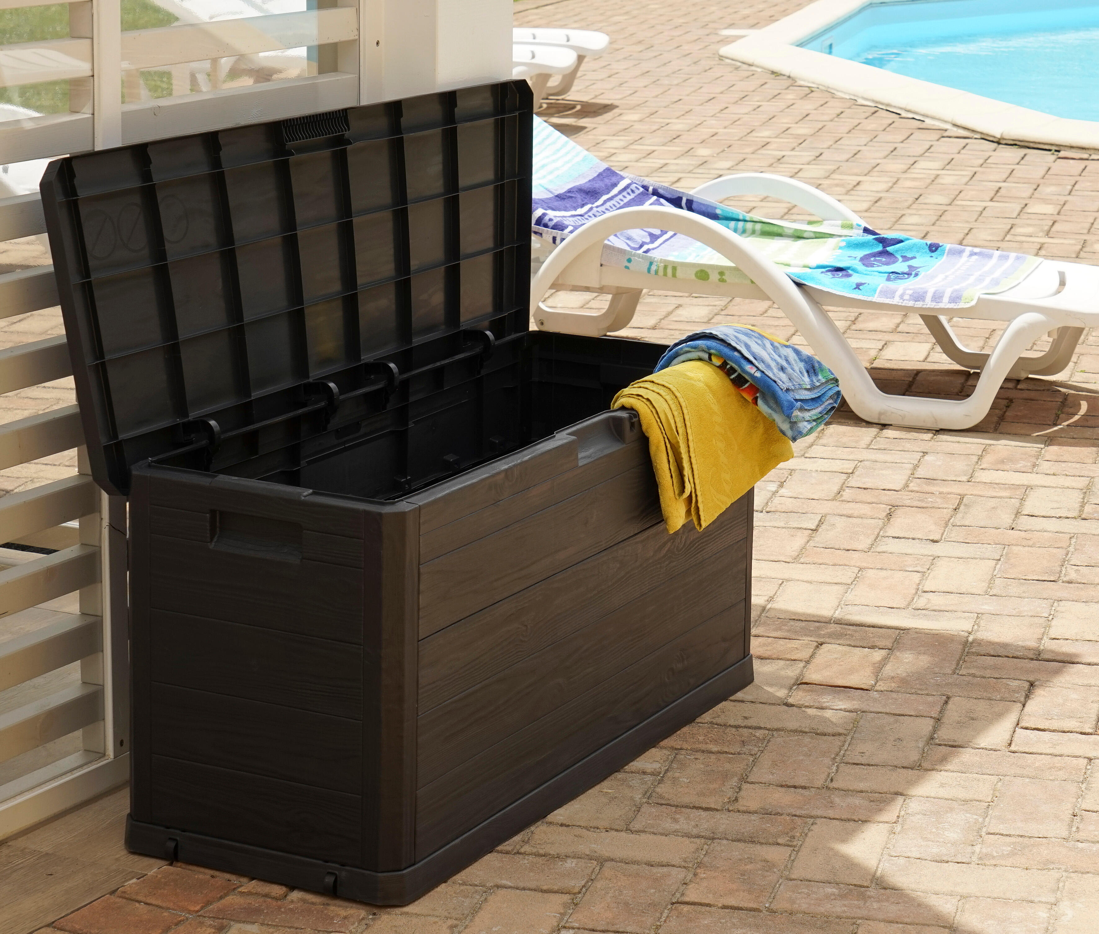 Coffre de jardin Woody gris anthracite 280 l - 4