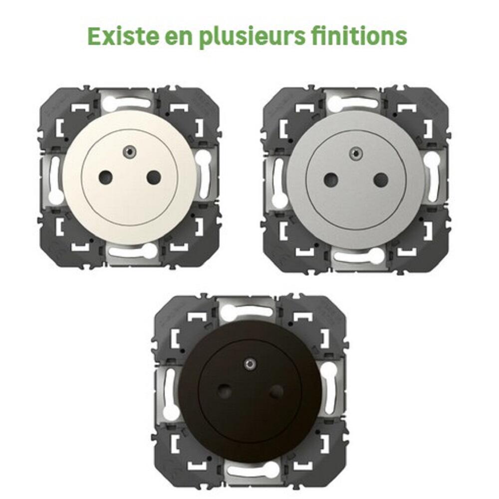 Prise avec terre affleurante à assembler Dooxie, LEGRAND blanc - 4