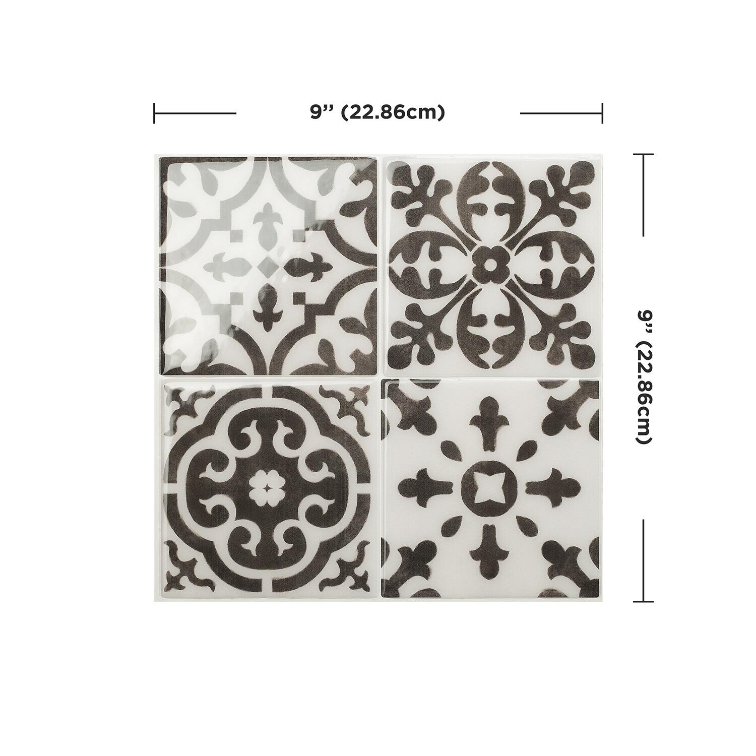 Lot de 4 stickers décoratifs Vintage argos, multicouleur, 22.94 cm x 22.94 cm - 4