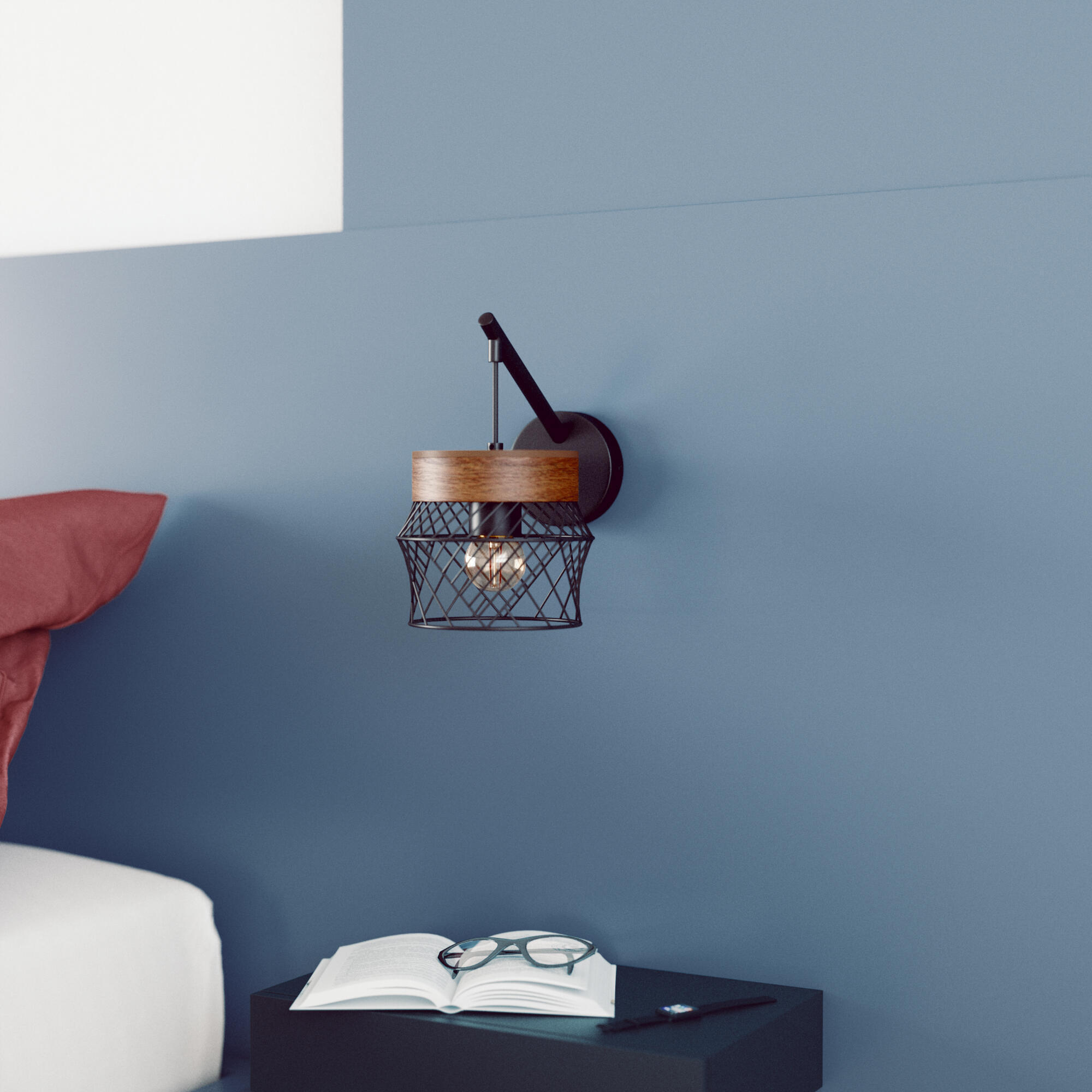 luminária de parede canela - 1