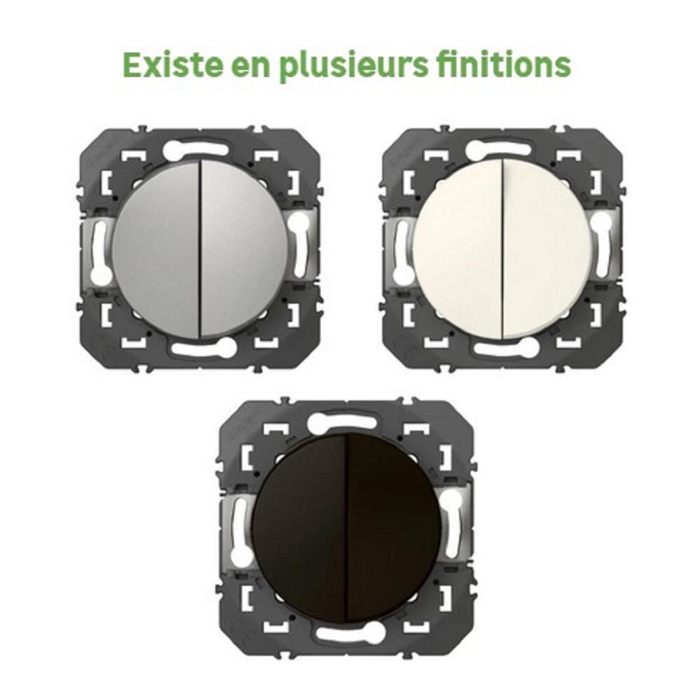 Double poussoir à assembler, LEGRAND Dooxie, aluminium - 2