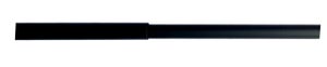 Tringle à rideau noir Design, L.120 - 210 cm, diam.20 mm, INSPIRE