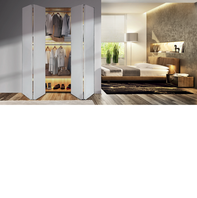 Traverse haute pour double porte pliante à peindre l15xH120cm